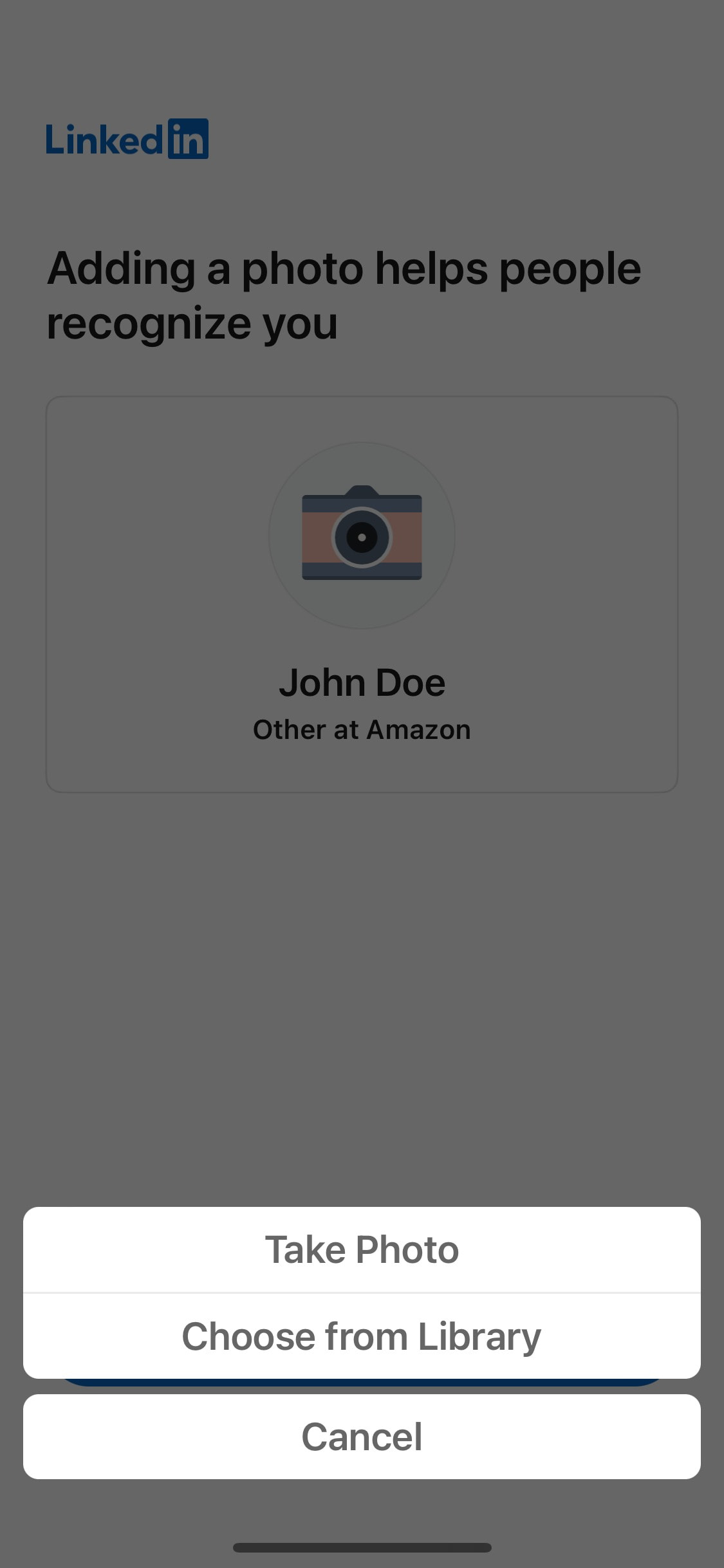LinkedIn iOS screen 373