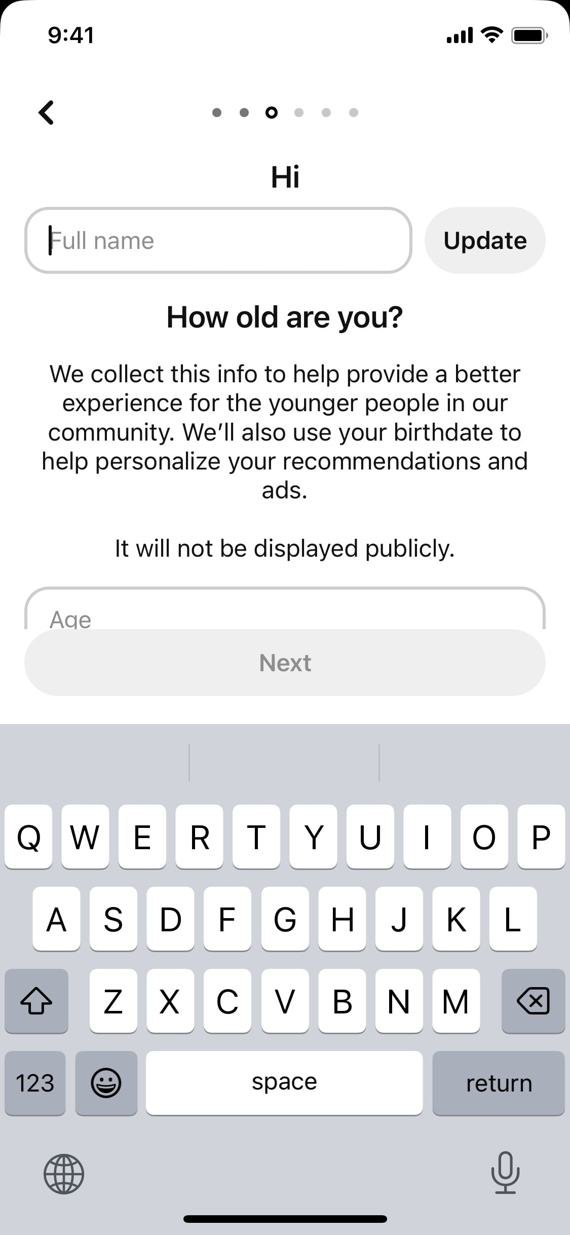 Pinterest iOS screen 347