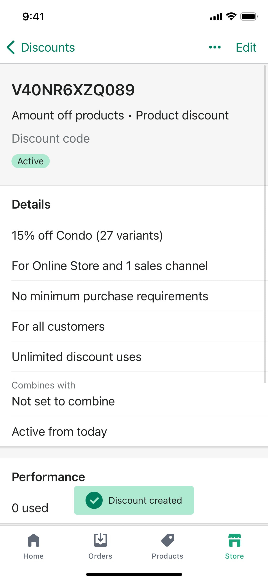 Shopify iOS screen 319