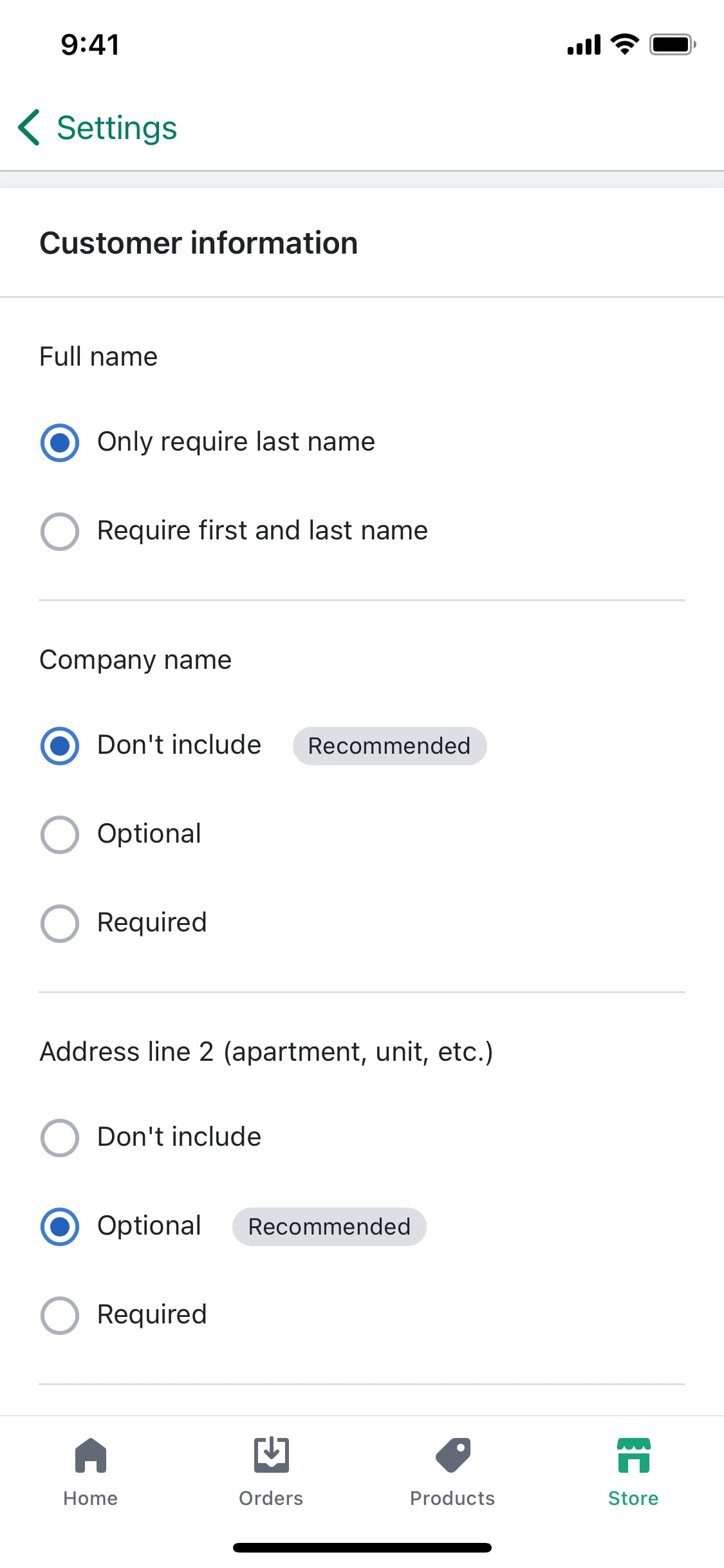 Shopify iOS screen 462