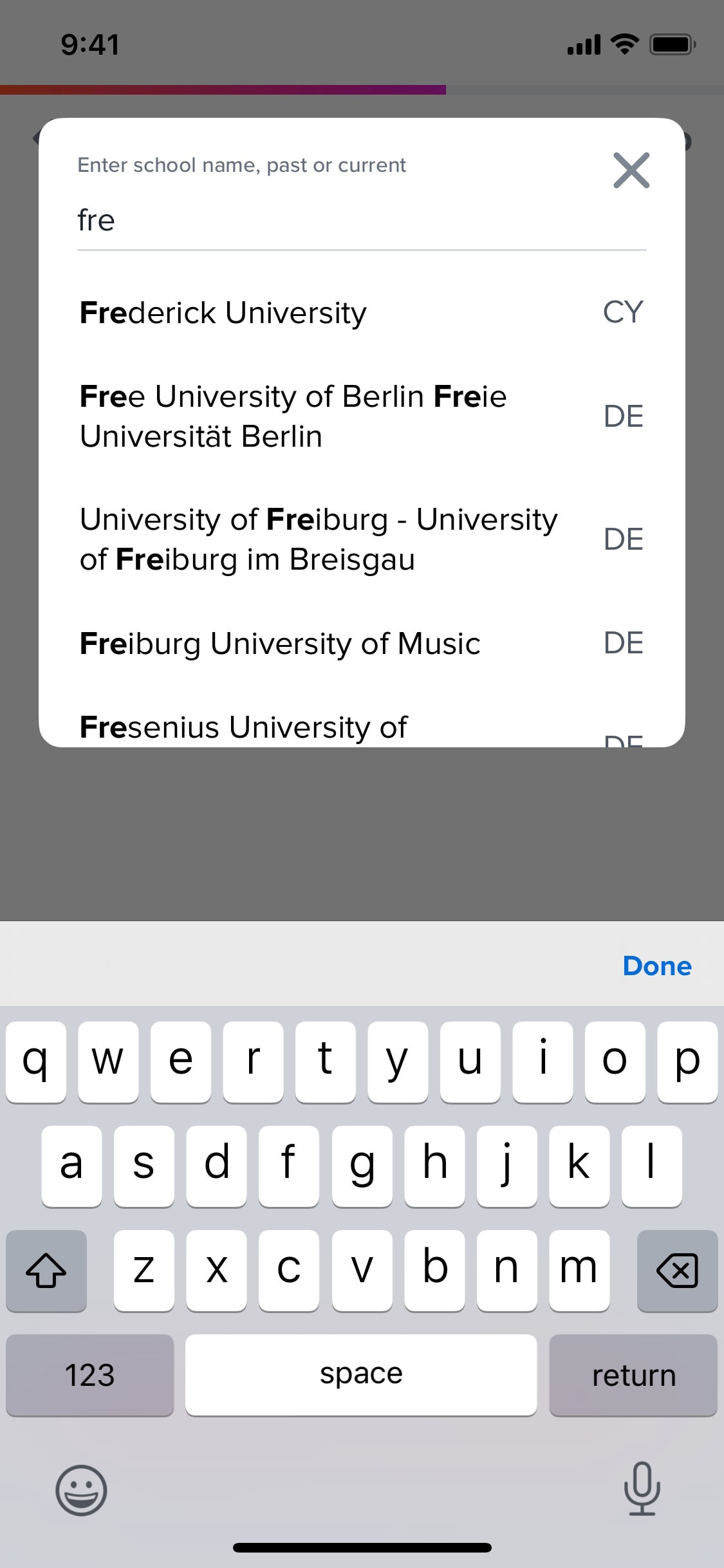 Tinder iOS screen 61