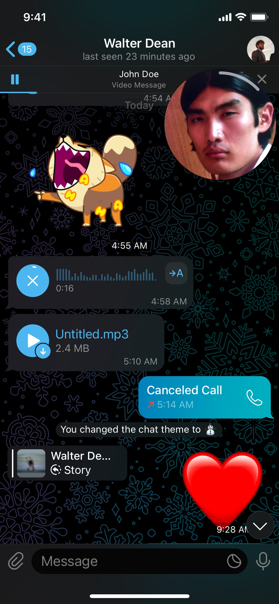 Telegram iOS screen 108