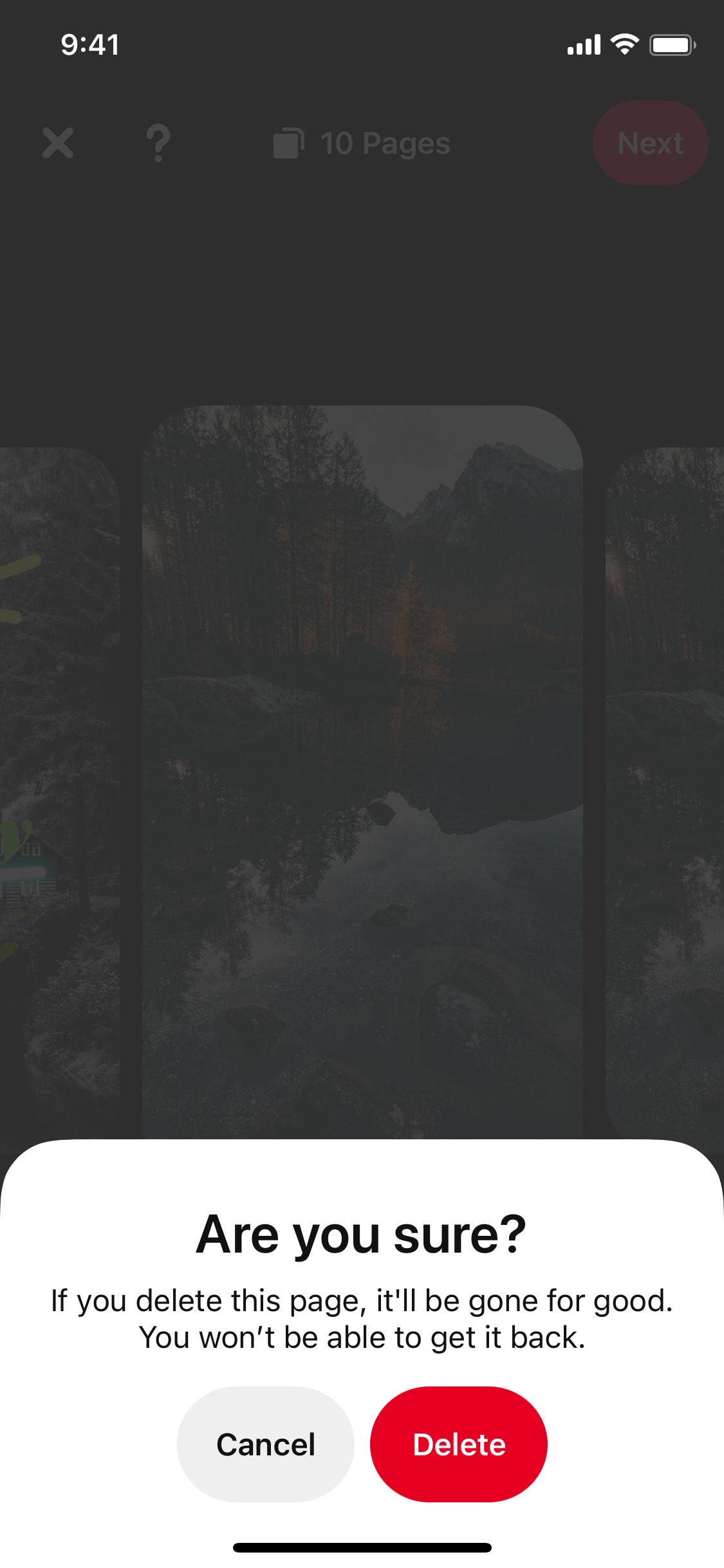 Pinterest iOS screen 213