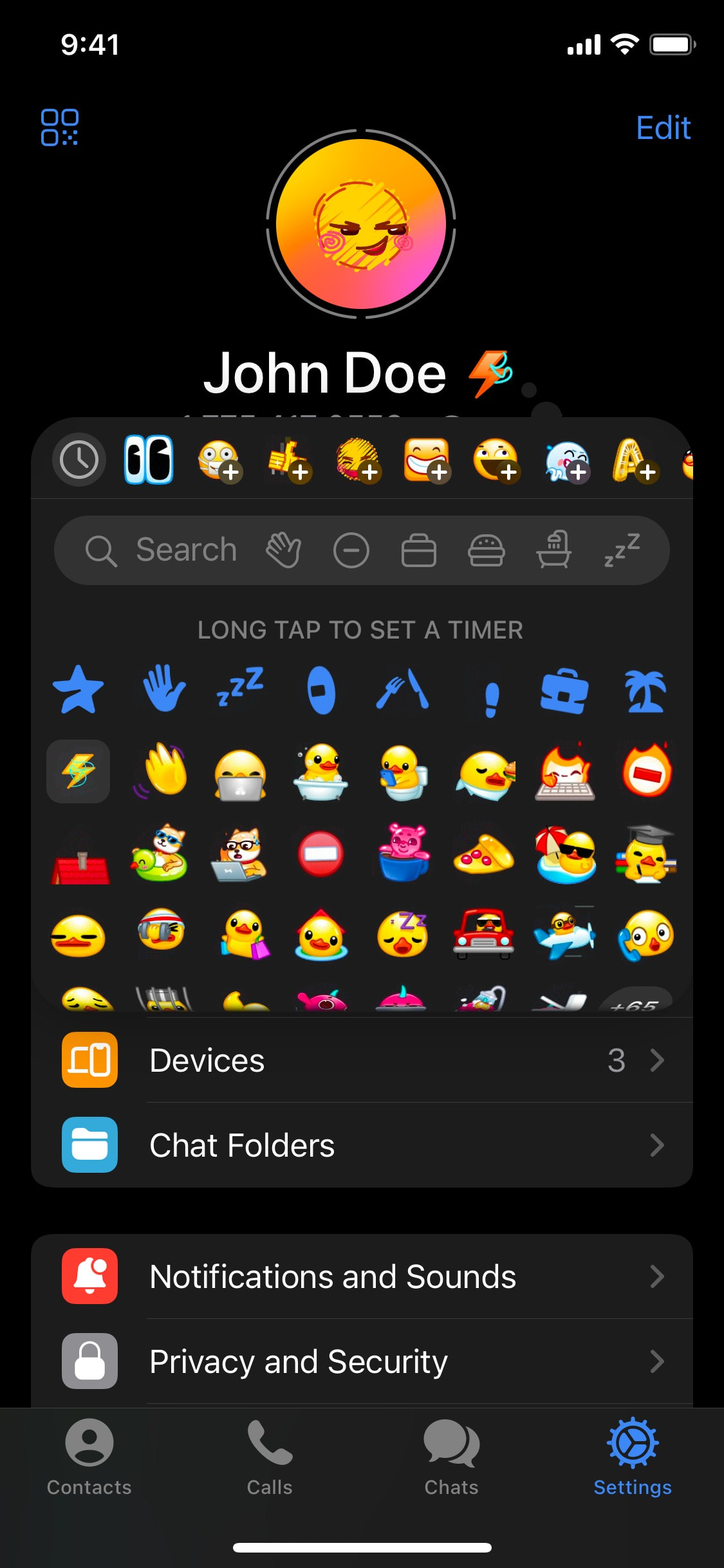 Telegram iOS screen 627