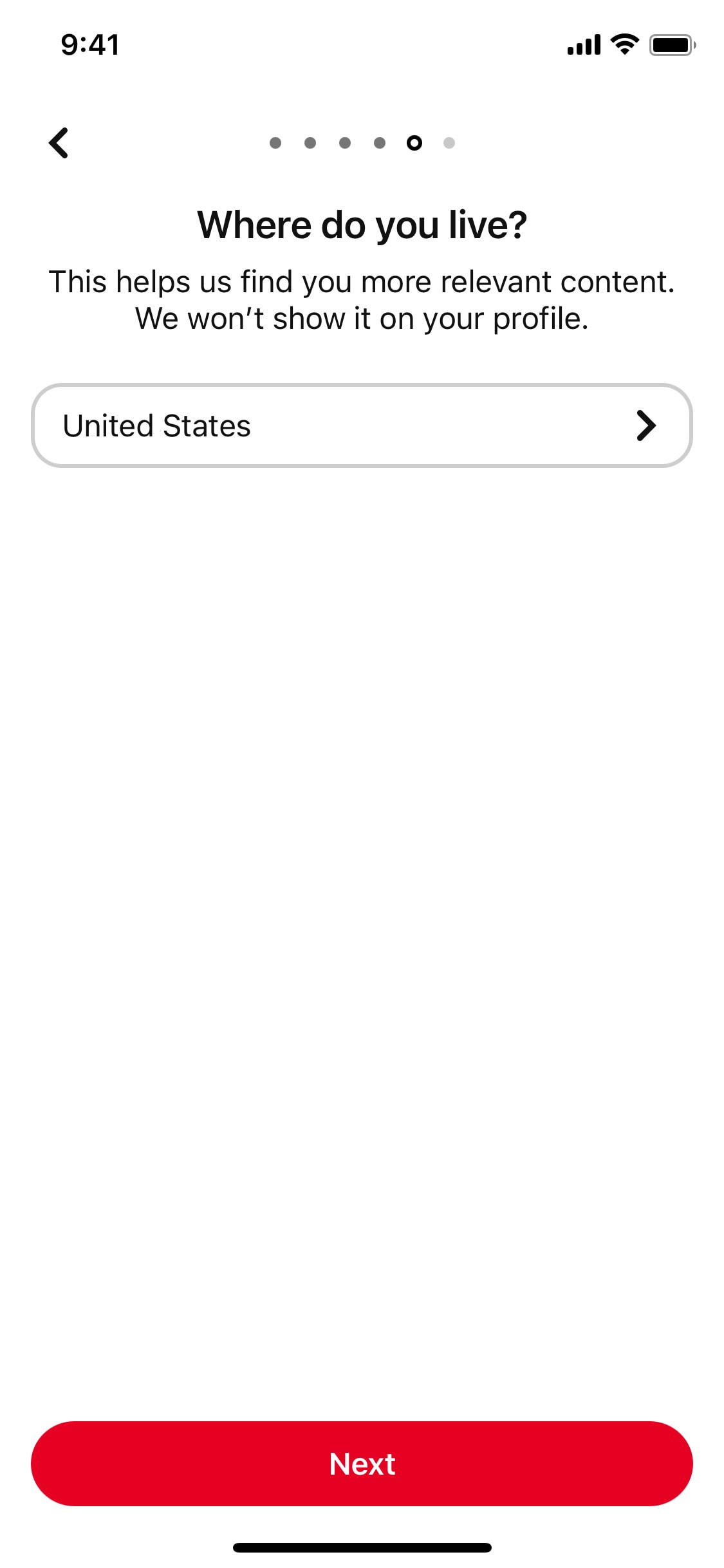 Pinterest iOS screen 163