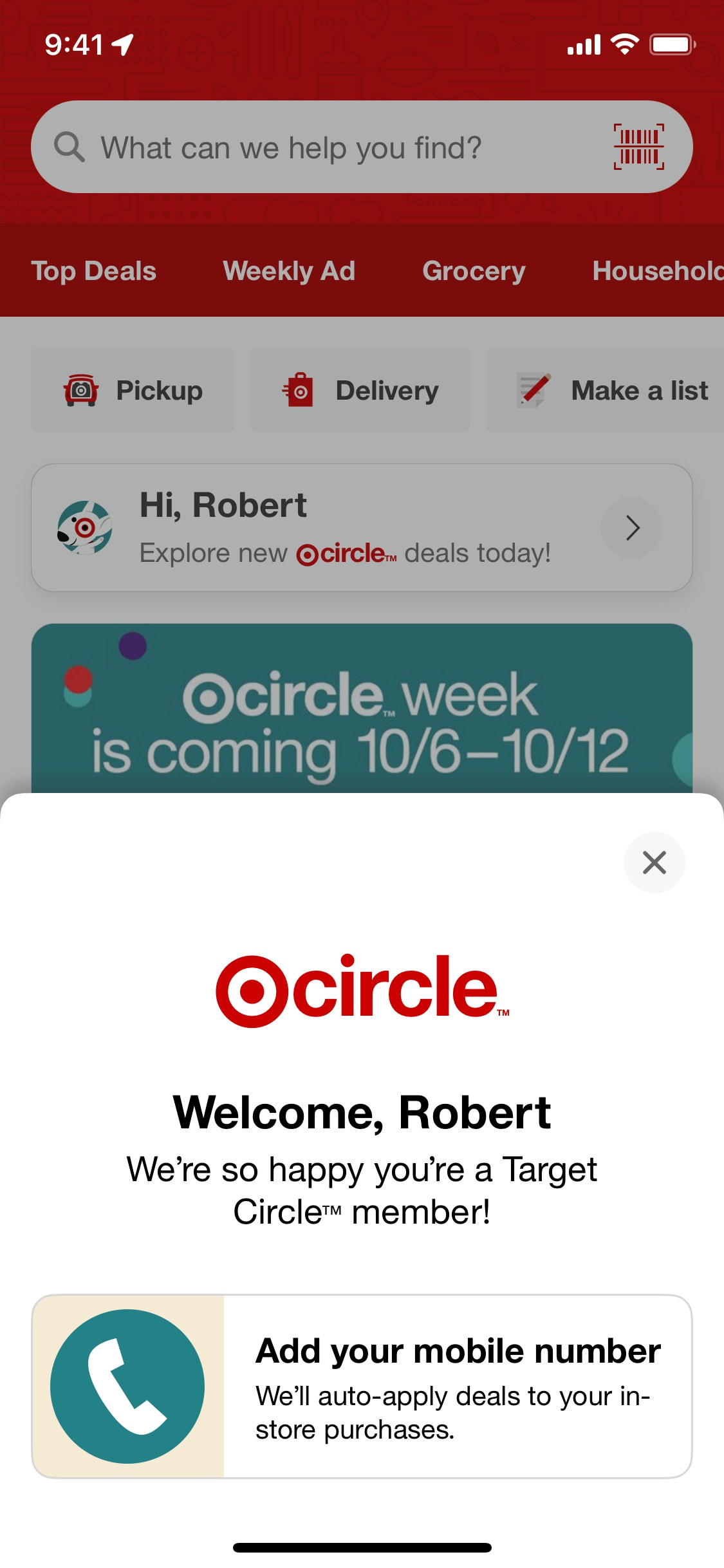 Target iOS screen 759