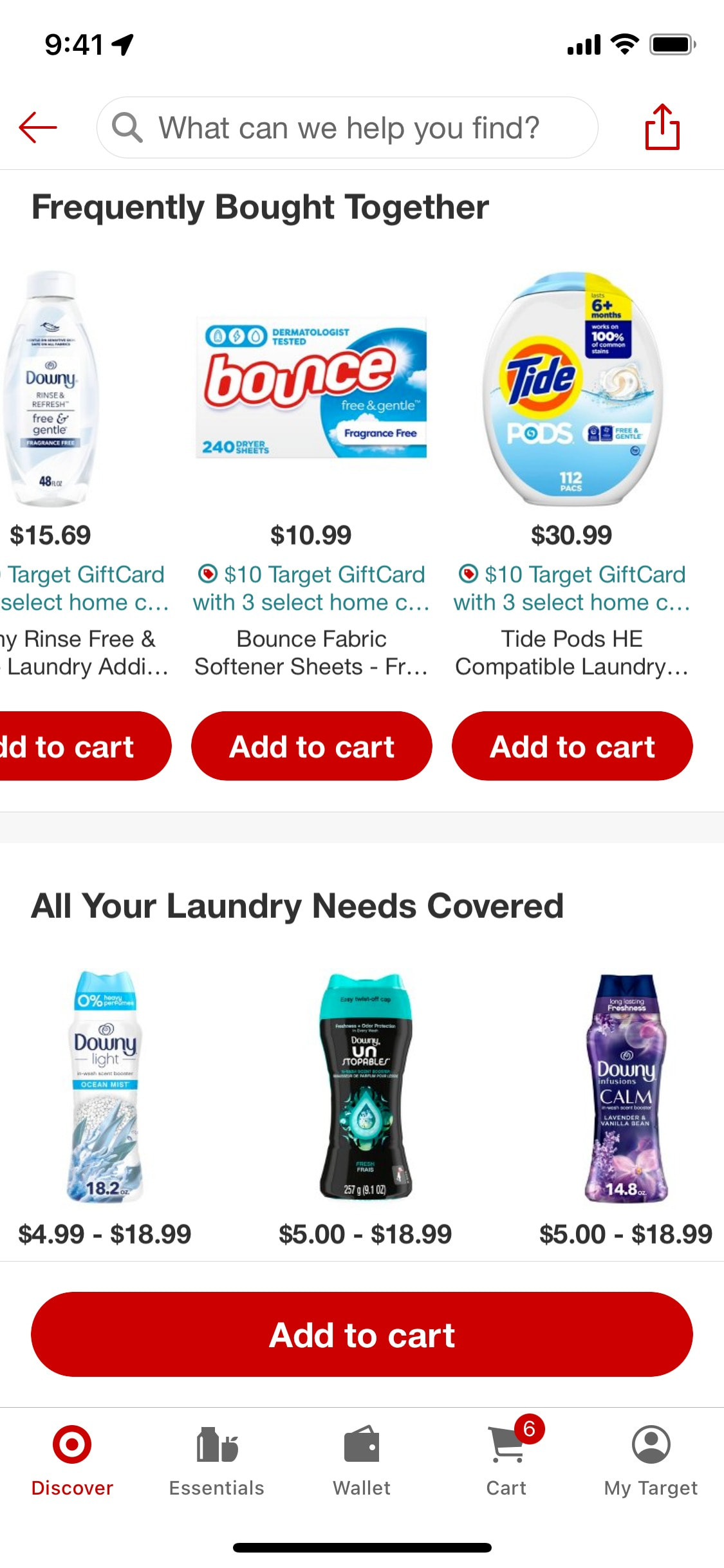 Target iOS screen 374