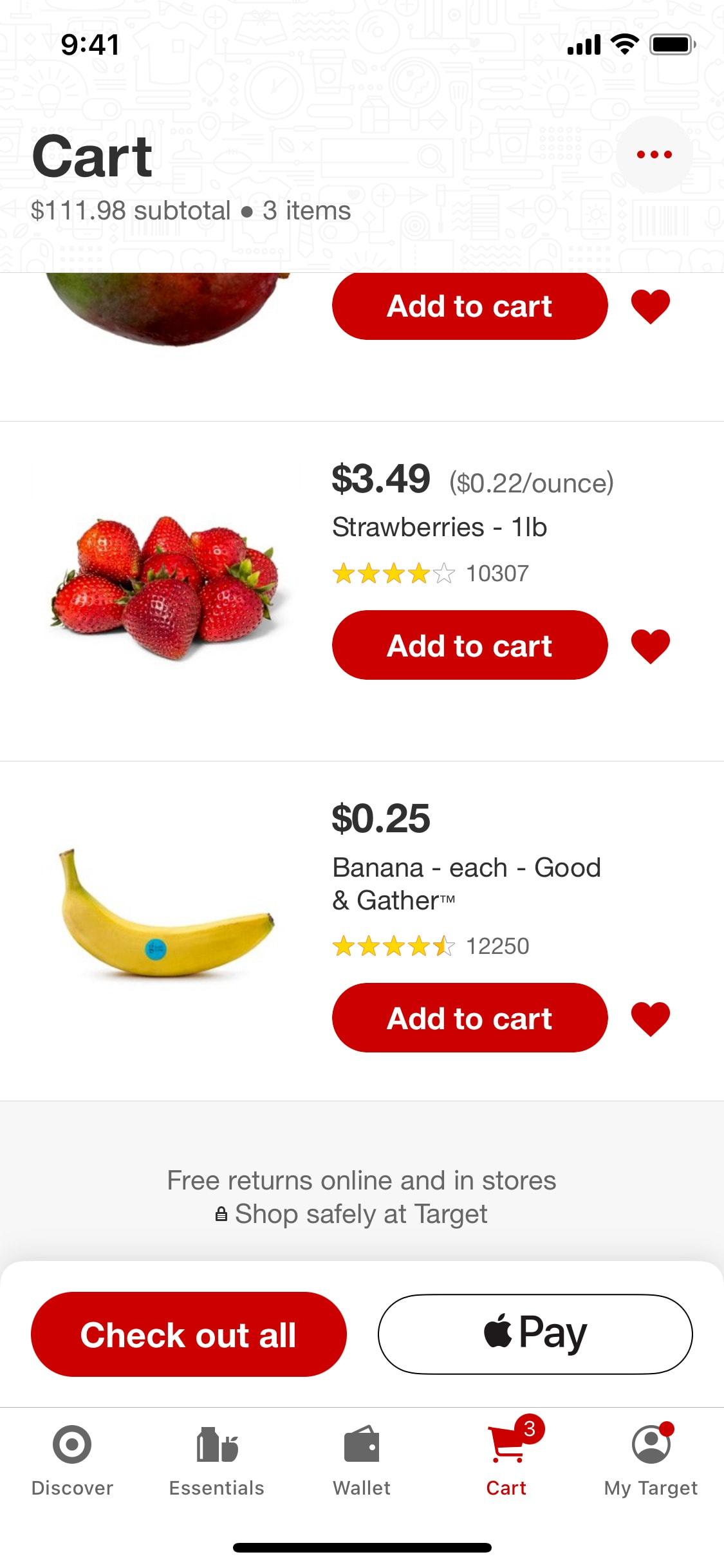 Target iOS screen 367