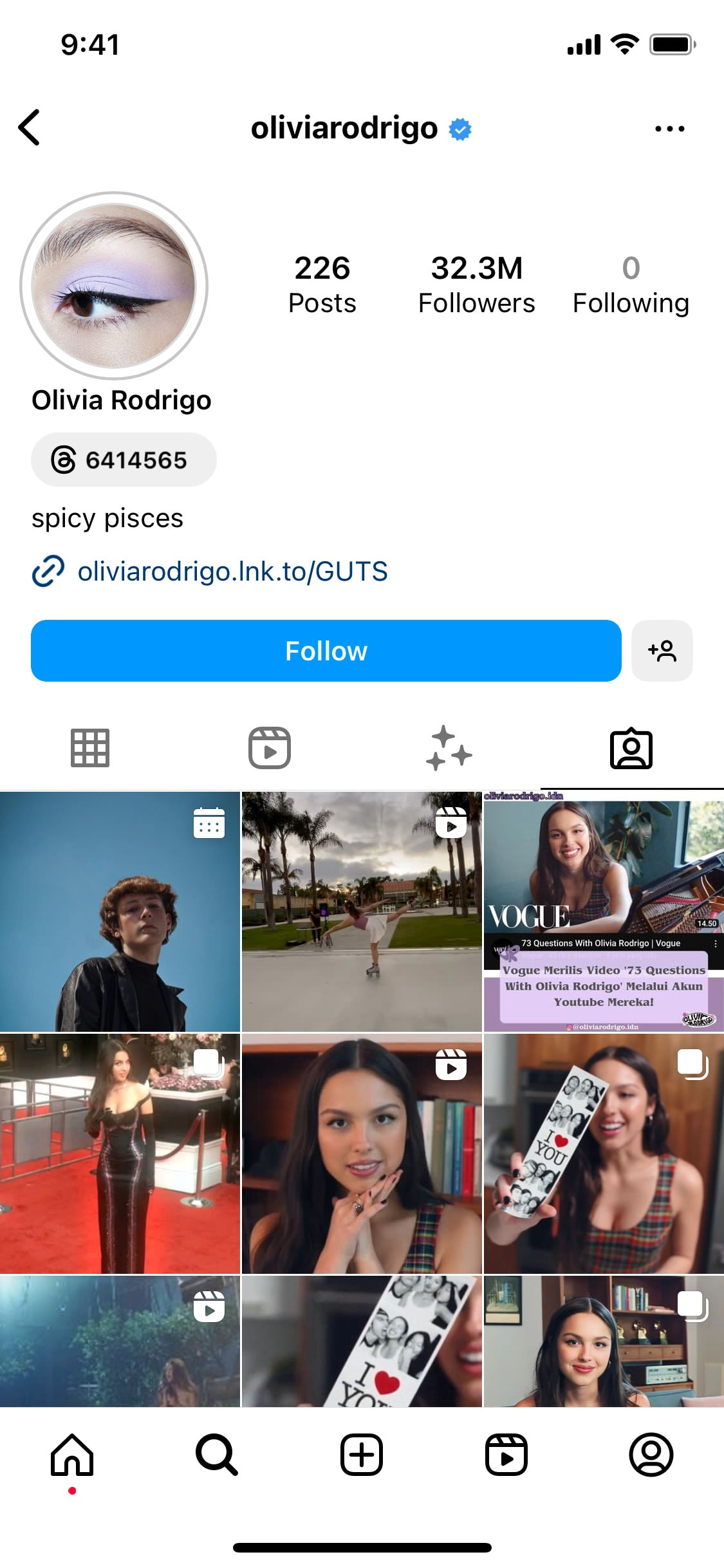 Instagram iOS screen 1023