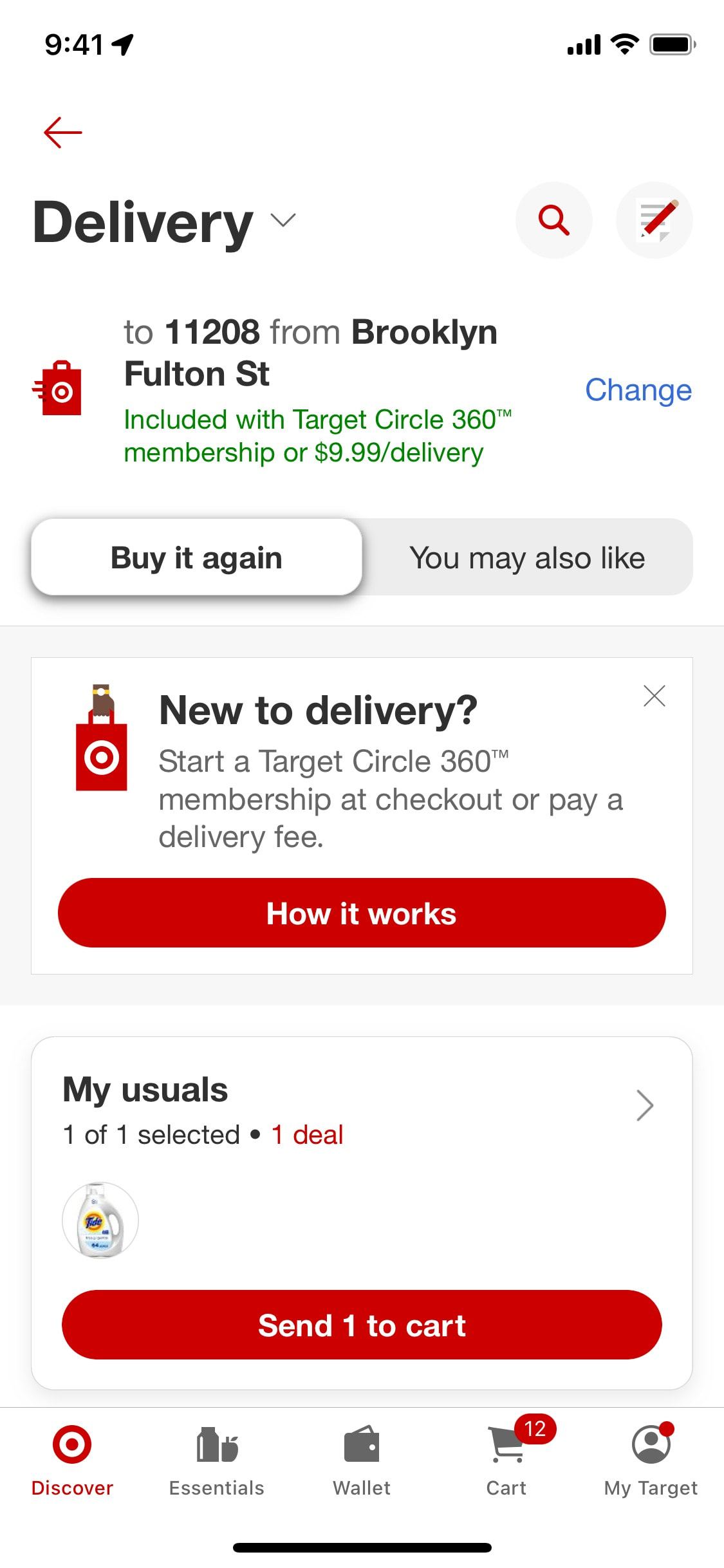 Target iOS screen 687