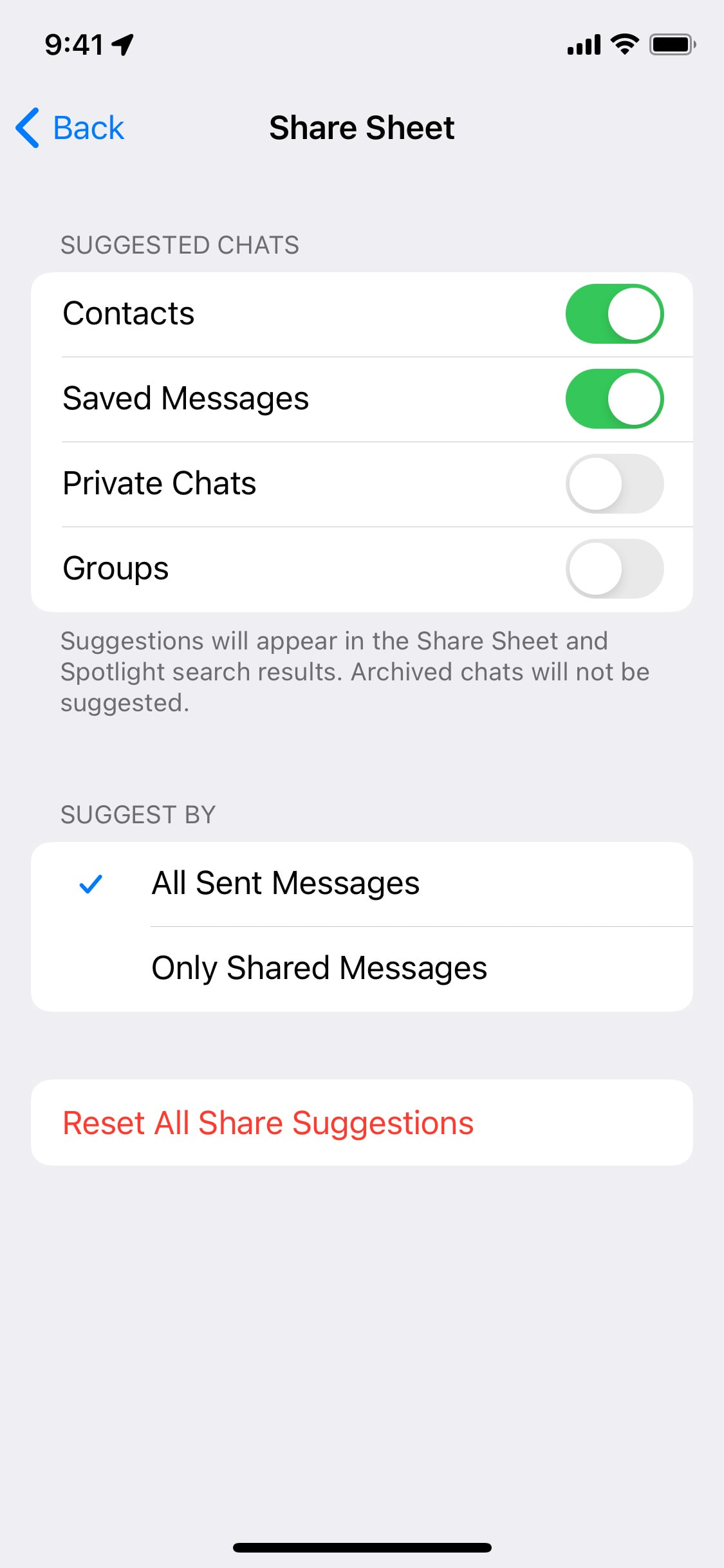 Telegram iOS screen 58