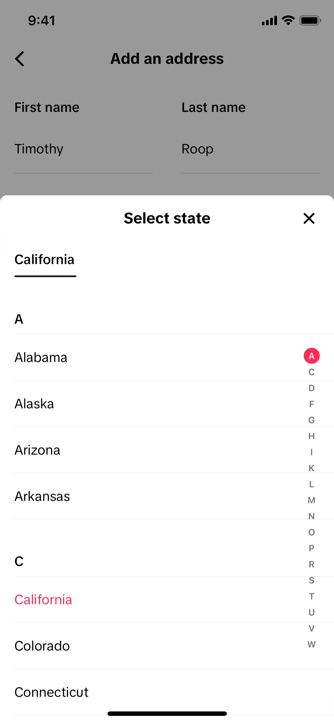TikTok iOS screen 213