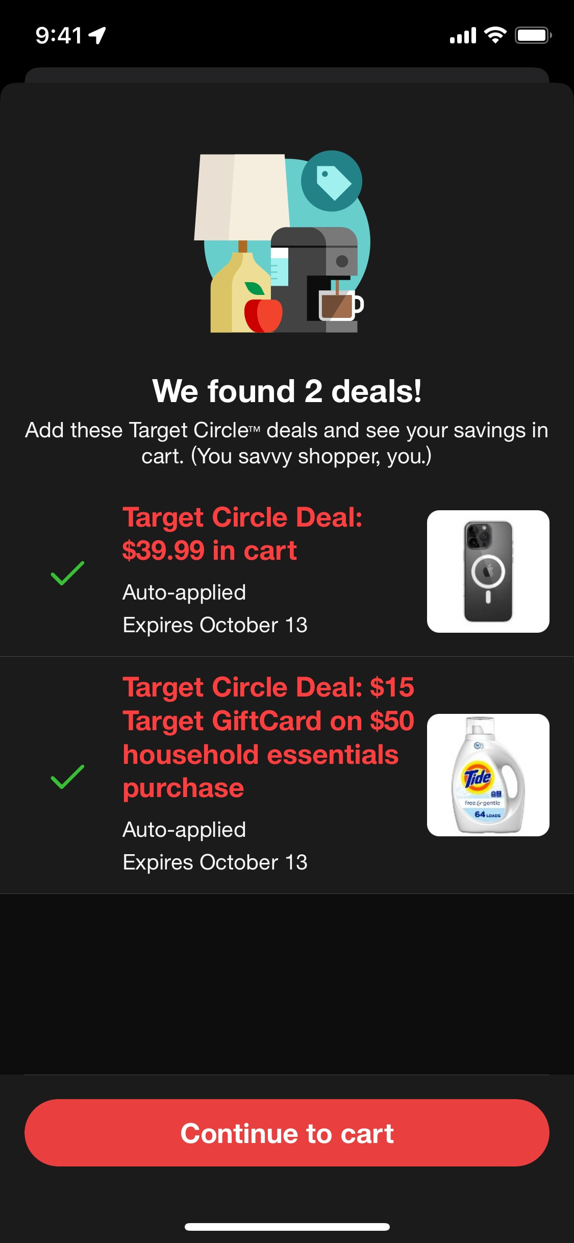 Target iOS screen 753