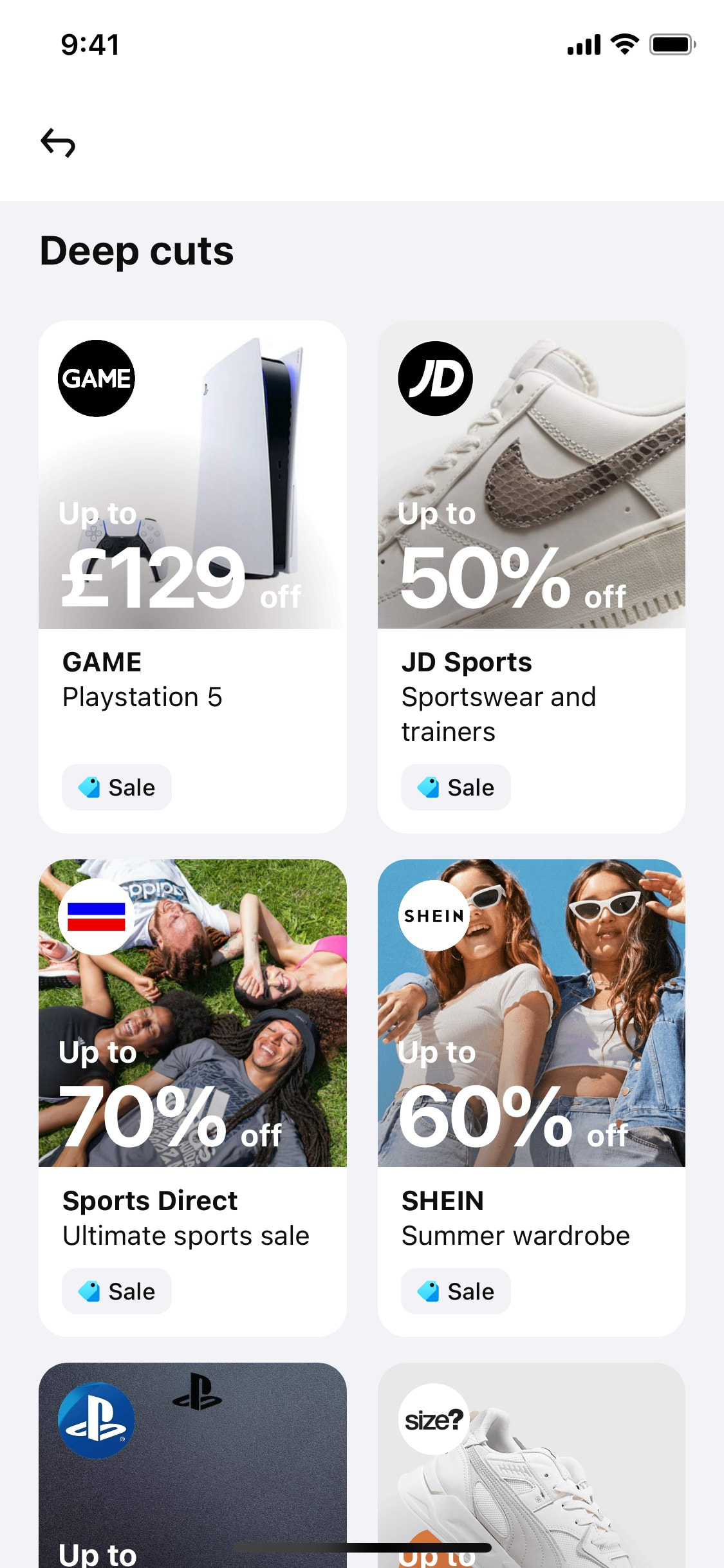Klarna iOS screen 506