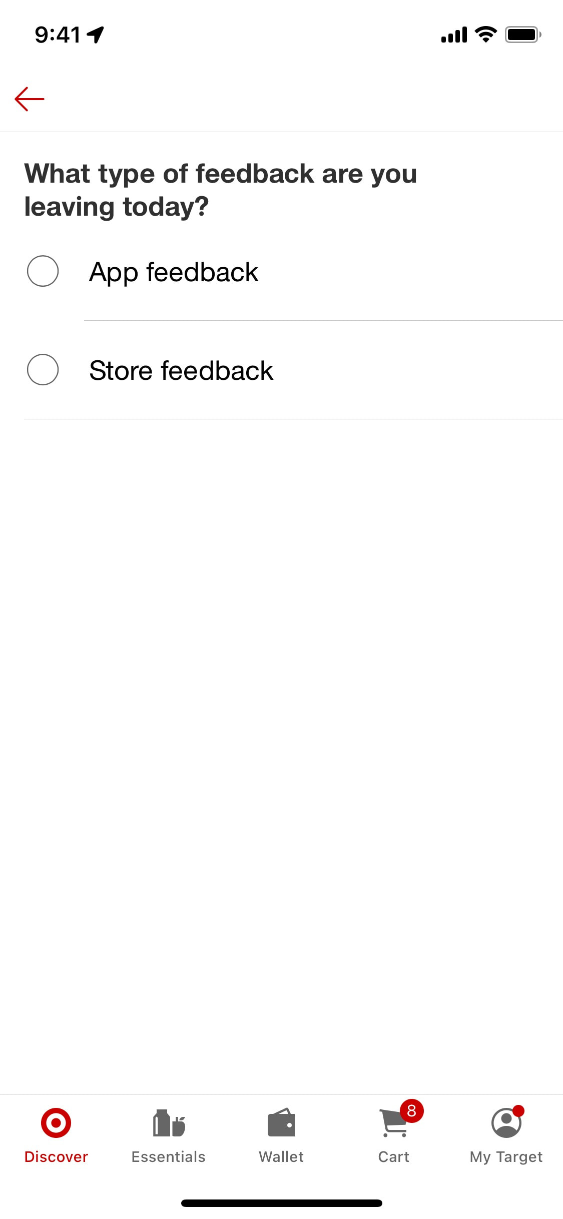 Target iOS screen 351