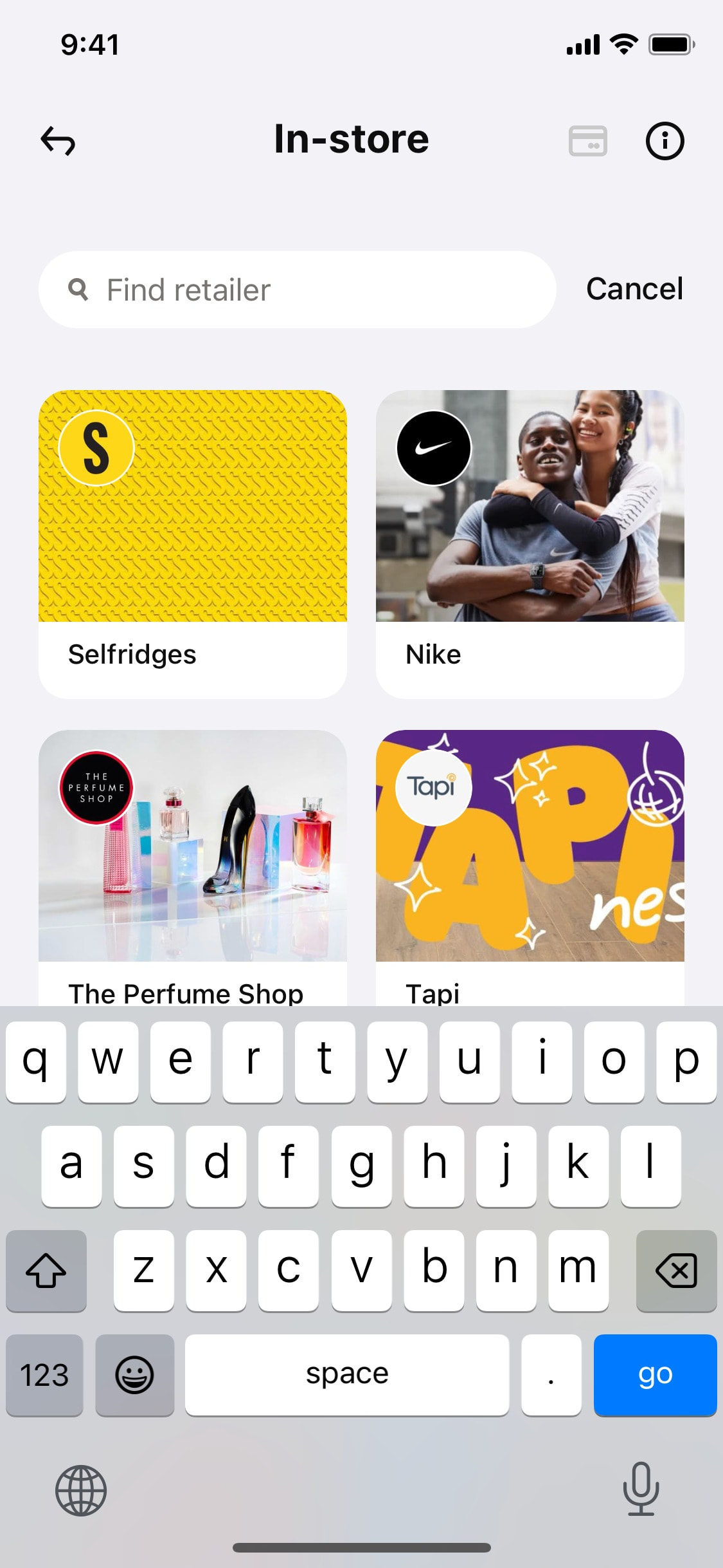 Klarna iOS screen 124
