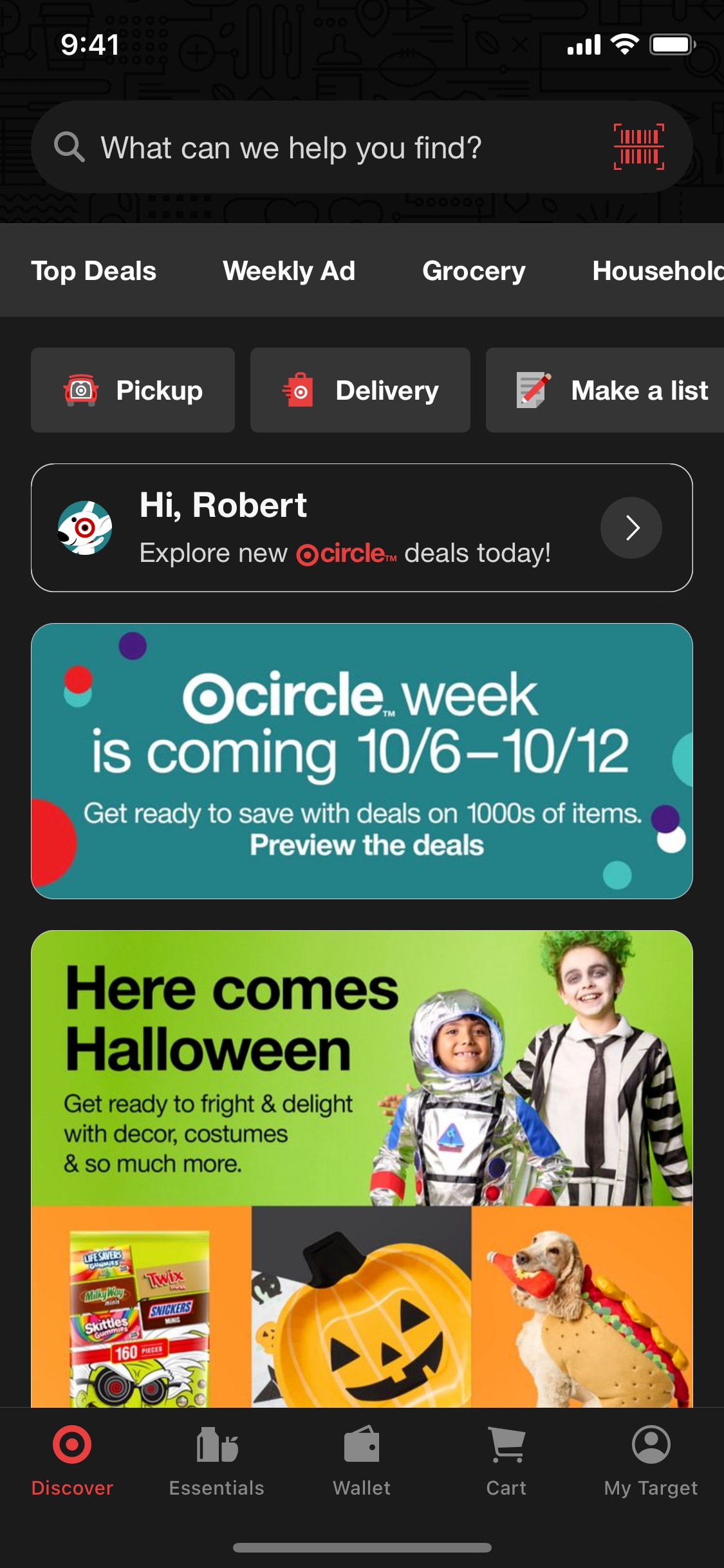 Target iOS screen 722