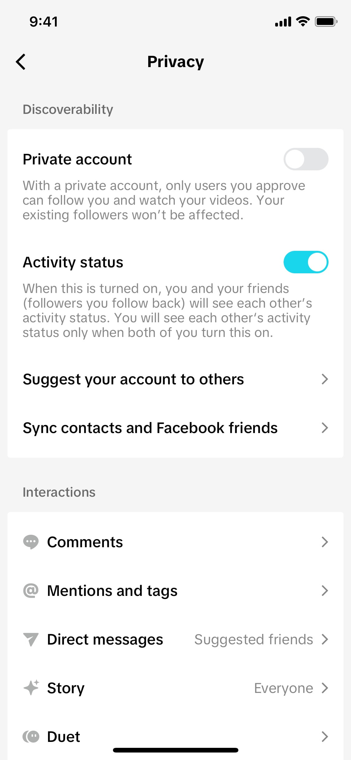 TikTok iOS screen 497