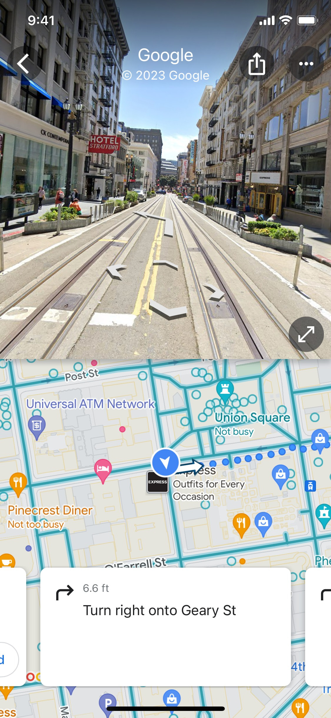 Google Maps iOS screen 226