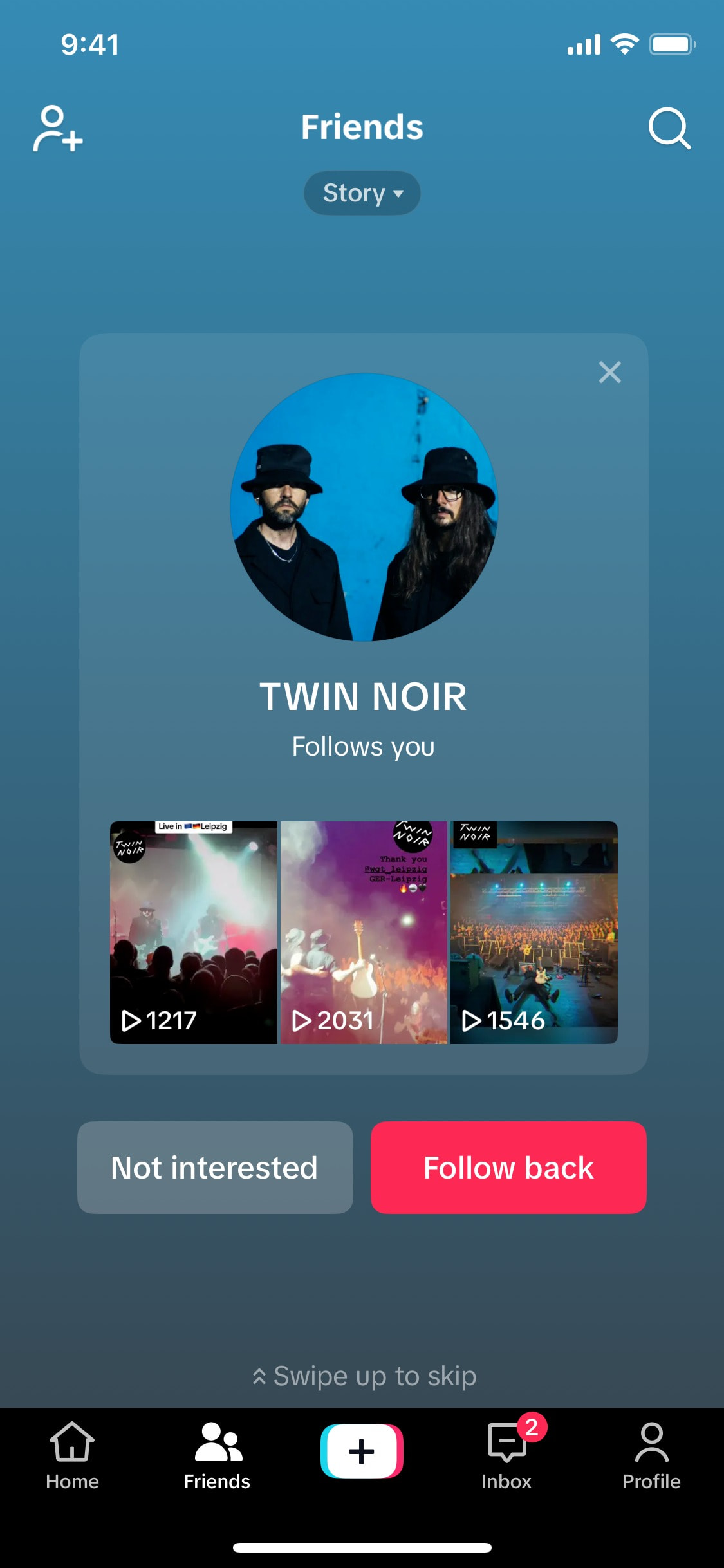 TikTok iOS screen 904