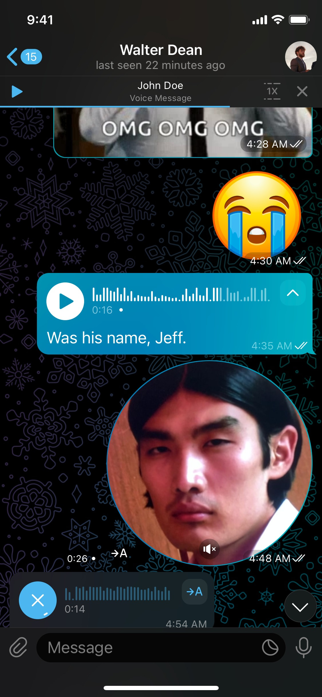 Telegram iOS screen 900