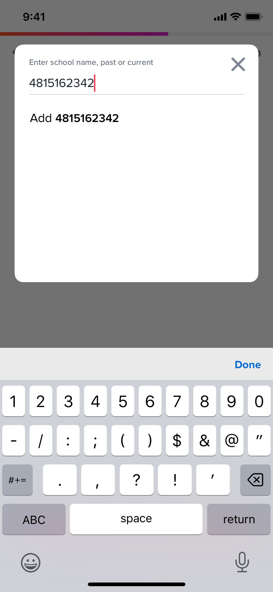 Tinder iOS screen 242