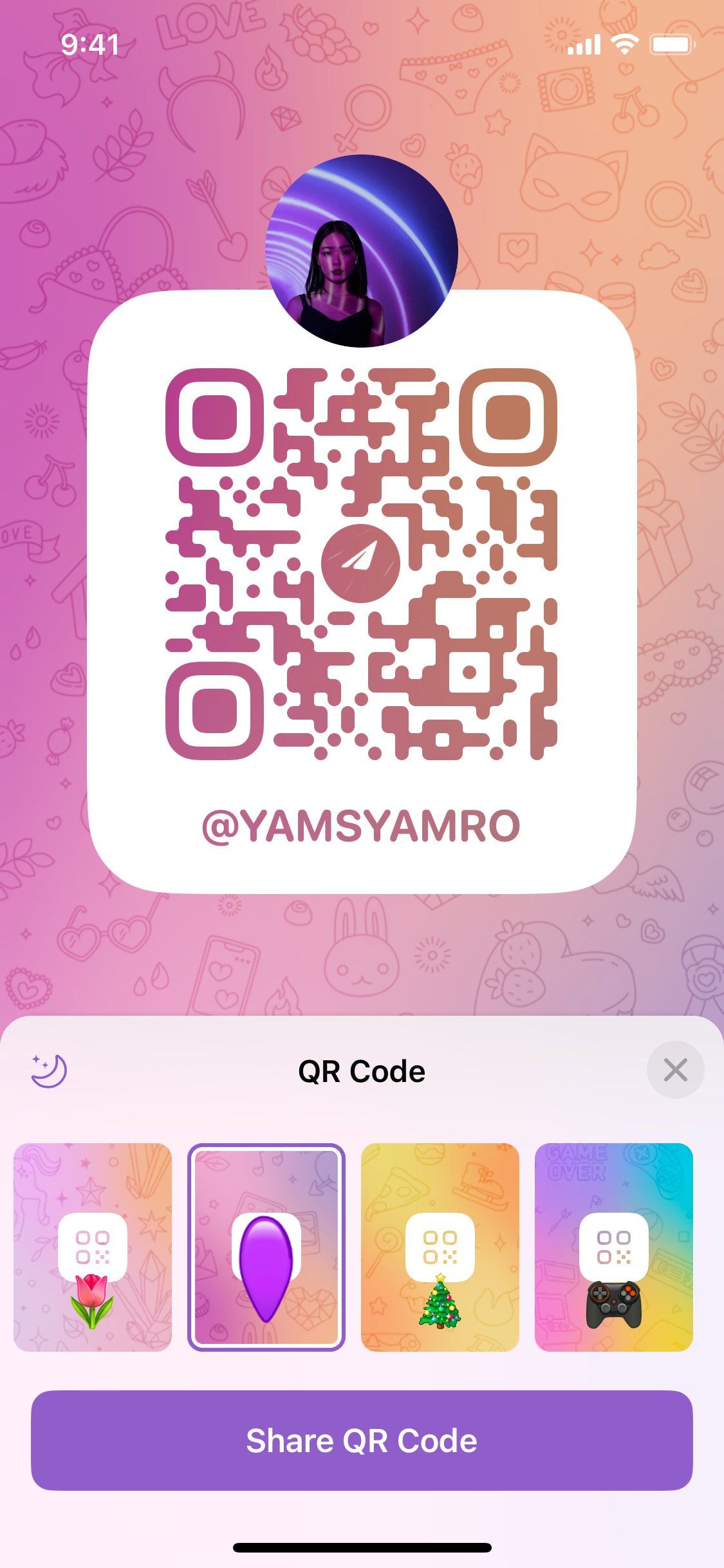 Telegram iOS screen 409