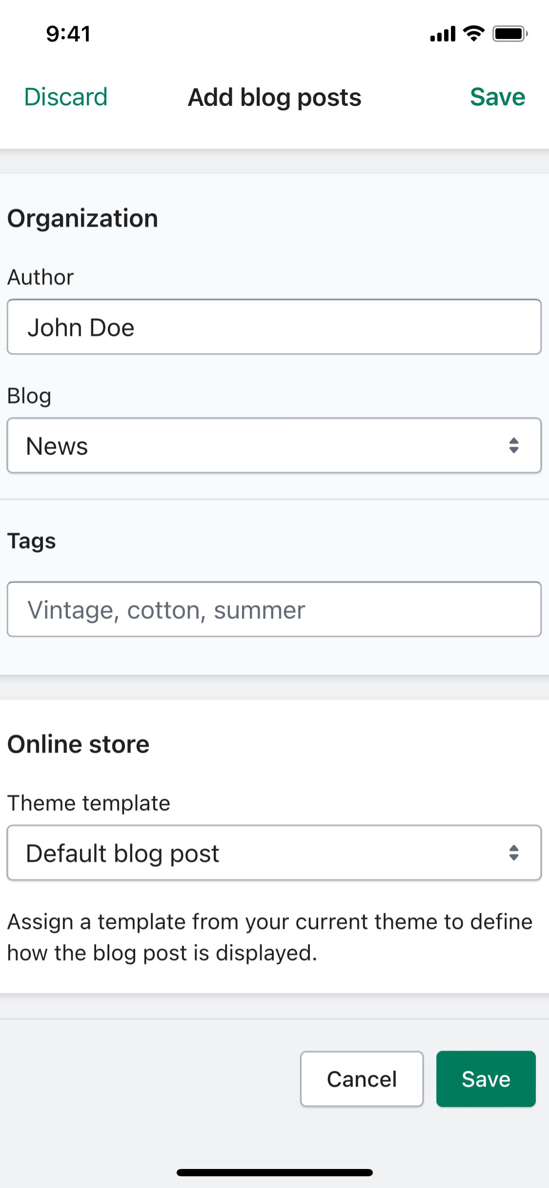 Shopify iOS screen 423