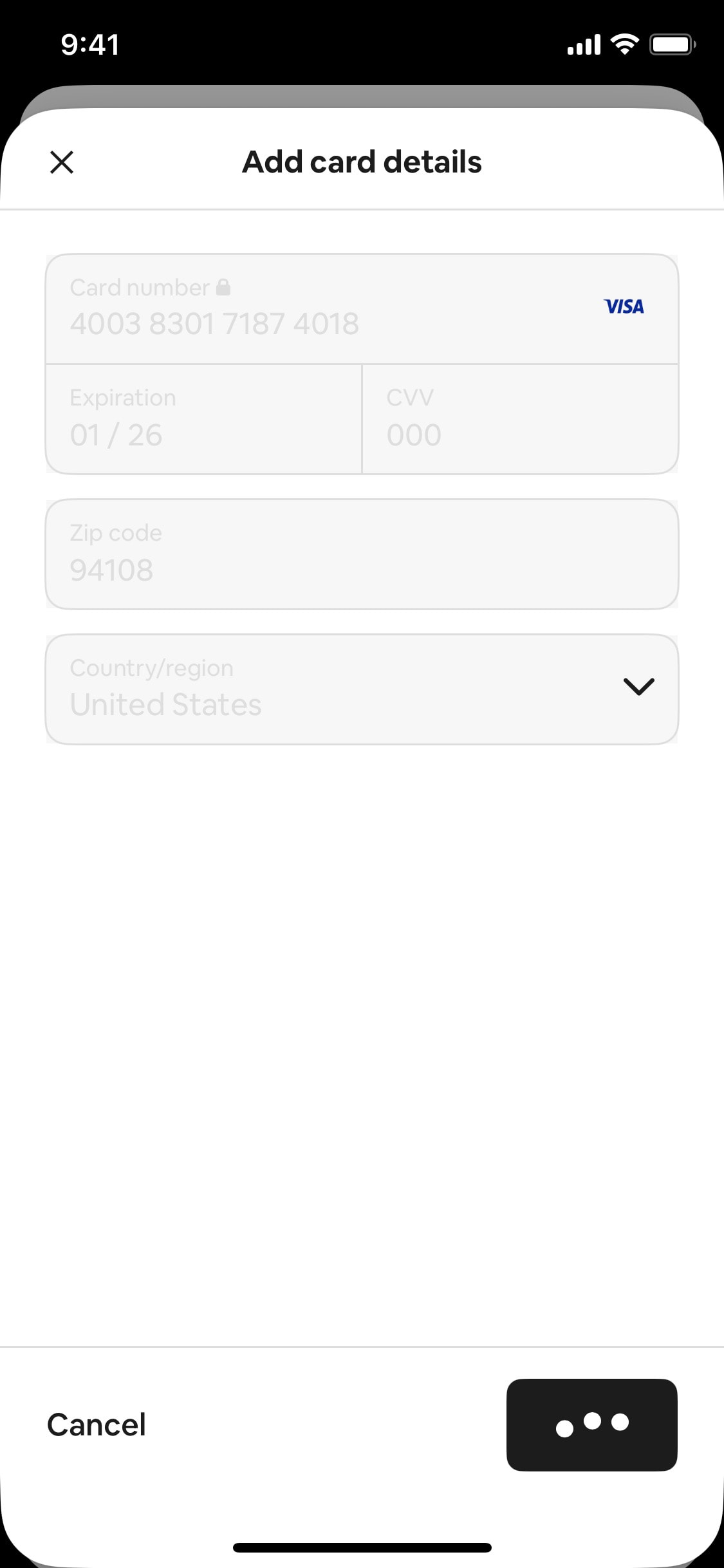 Airbnb iOS screen 425