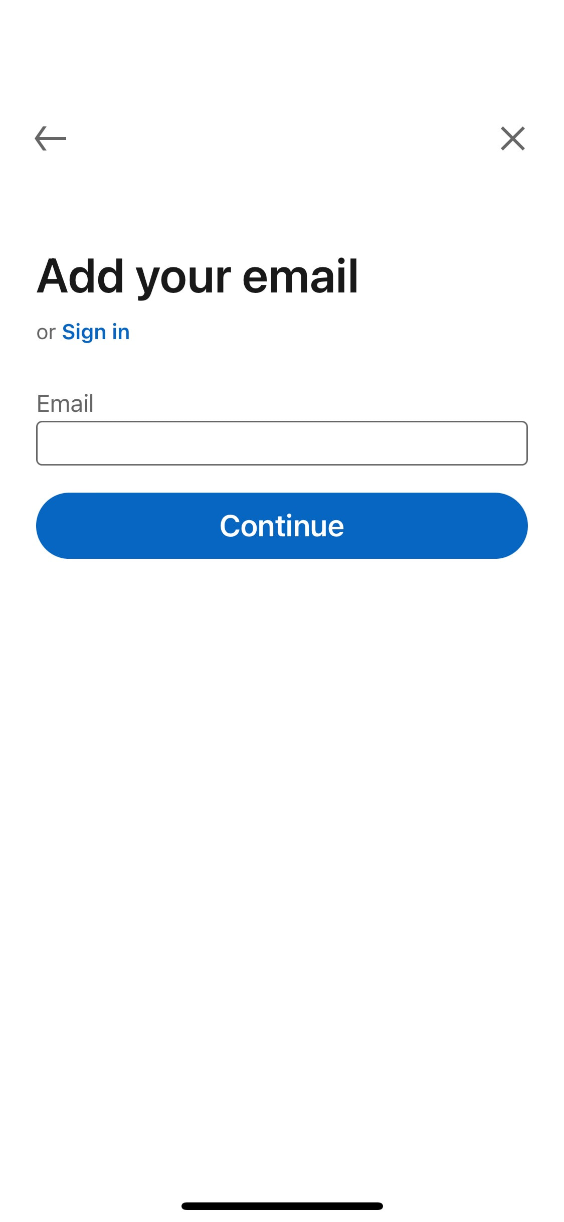 LinkedIn iOS screen 476