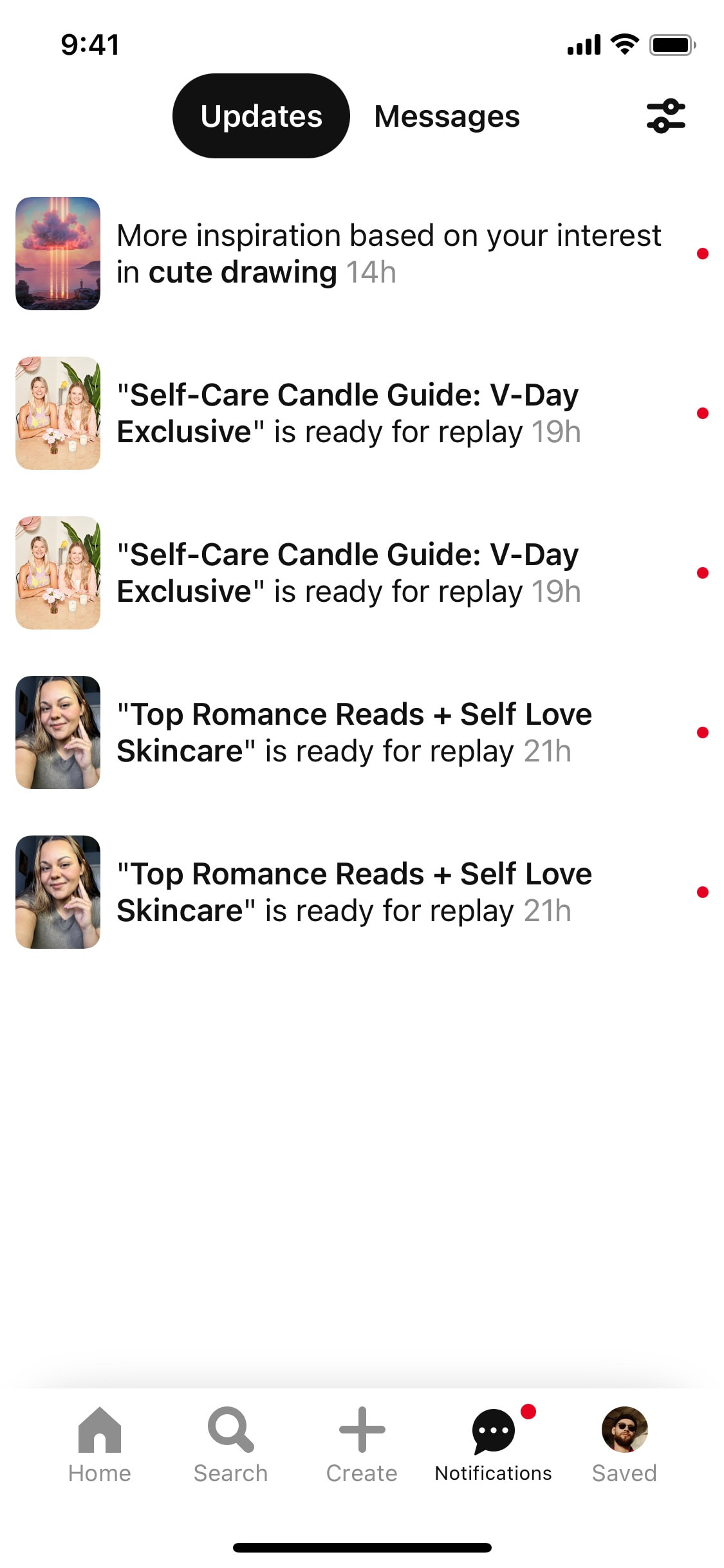 Pinterest iOS screen 238