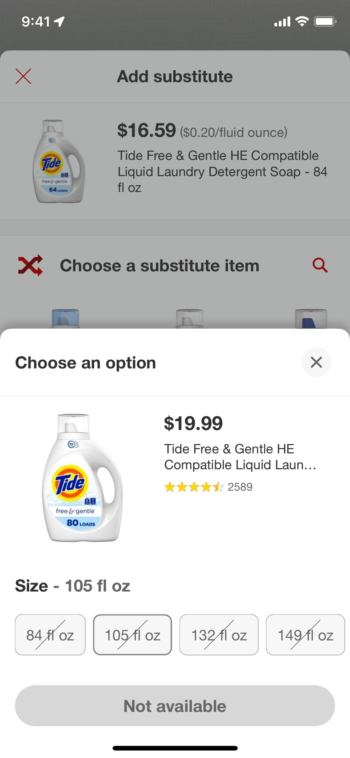 Target iOS screen 736