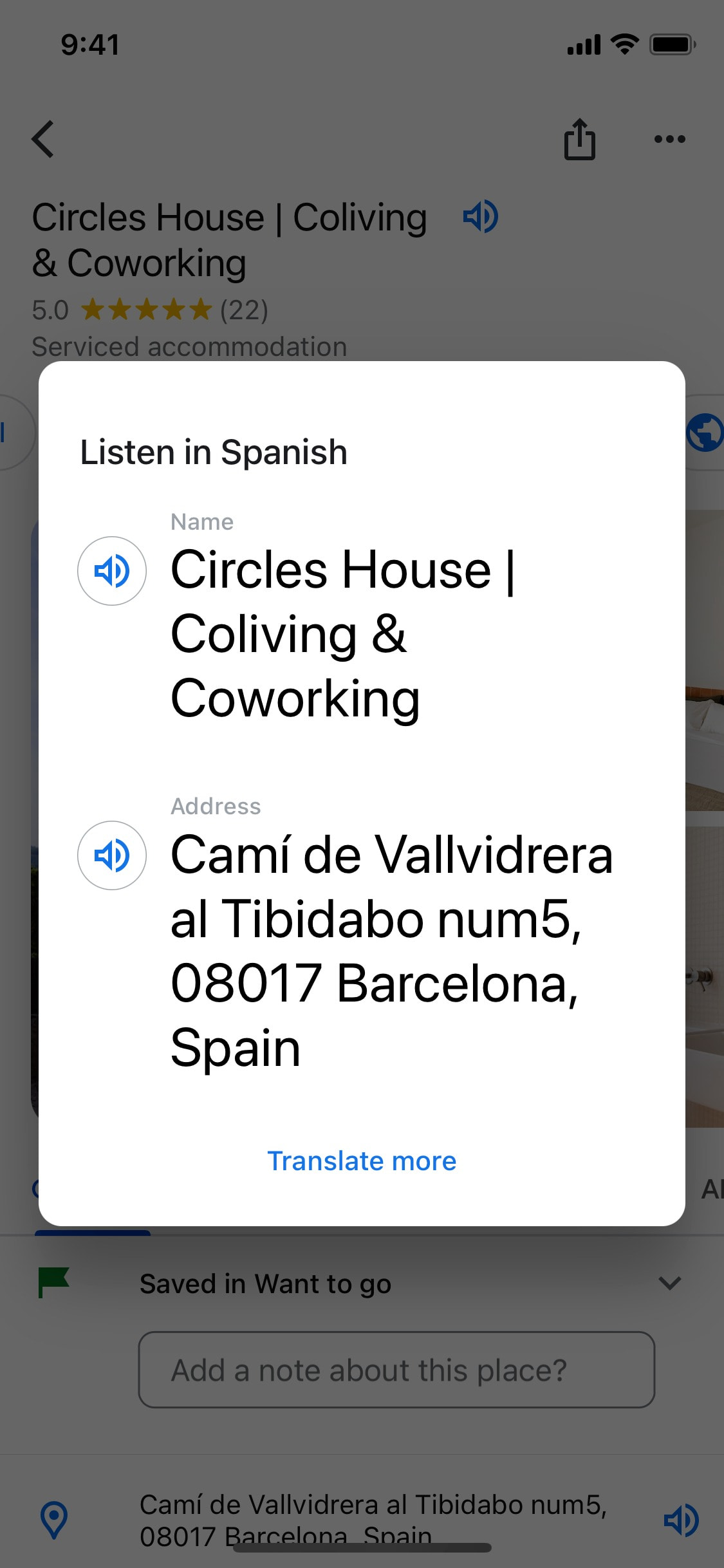 Google Maps iOS screen 686