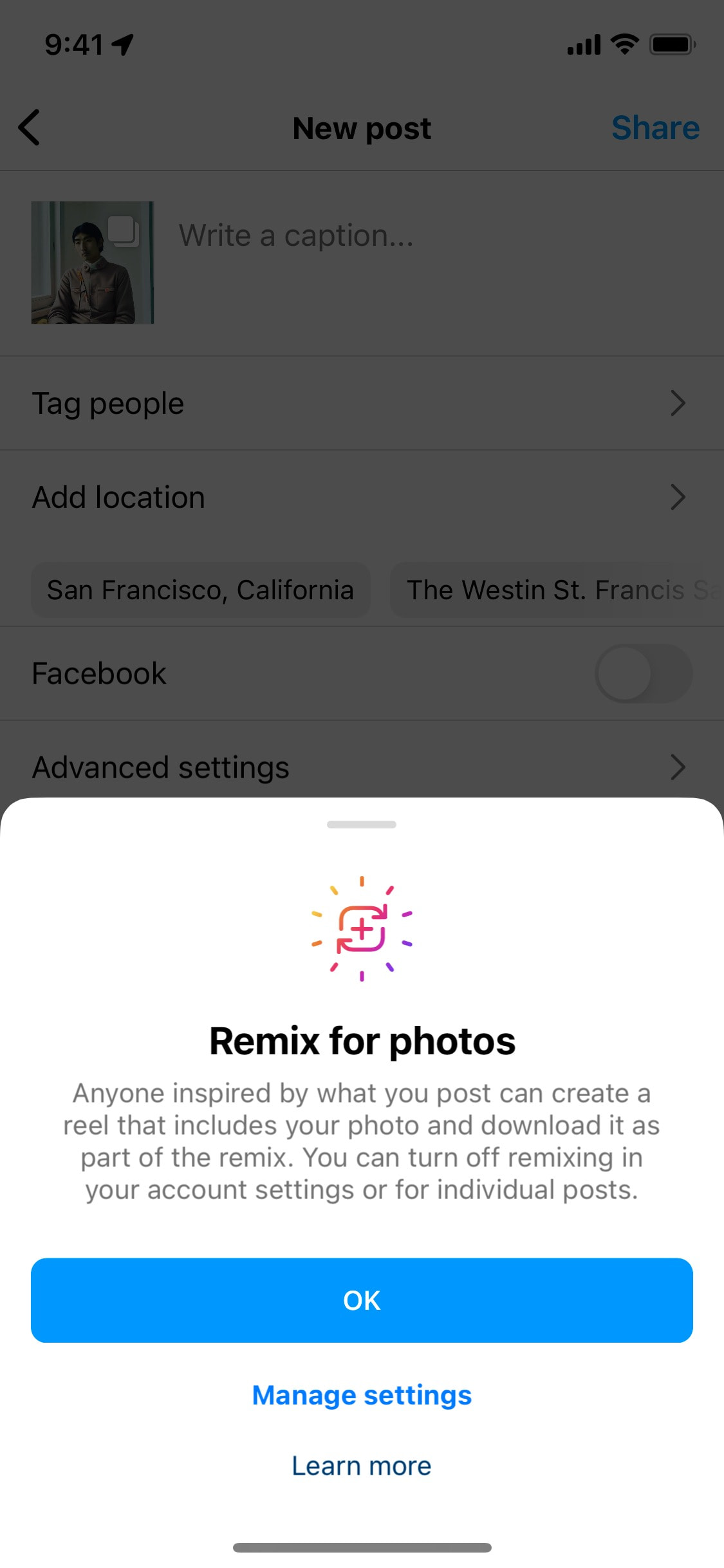 Instagram iOS screen 225