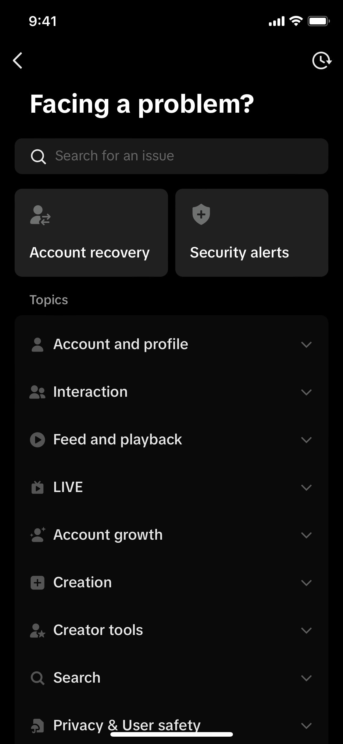 TikTok iOS screen 331