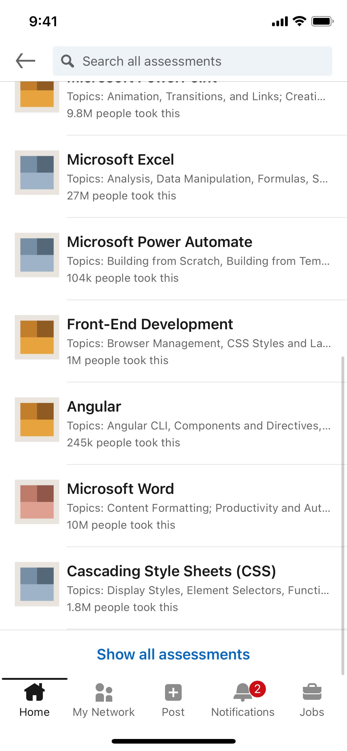 LinkedIn iOS screen 229