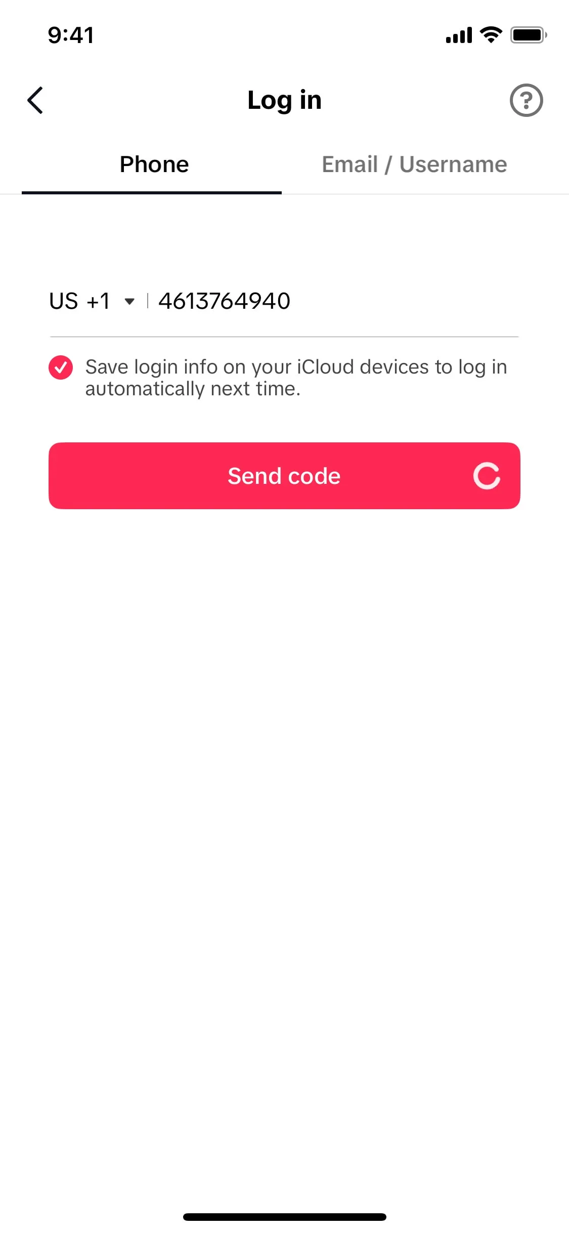 TikTok iOS screen 34