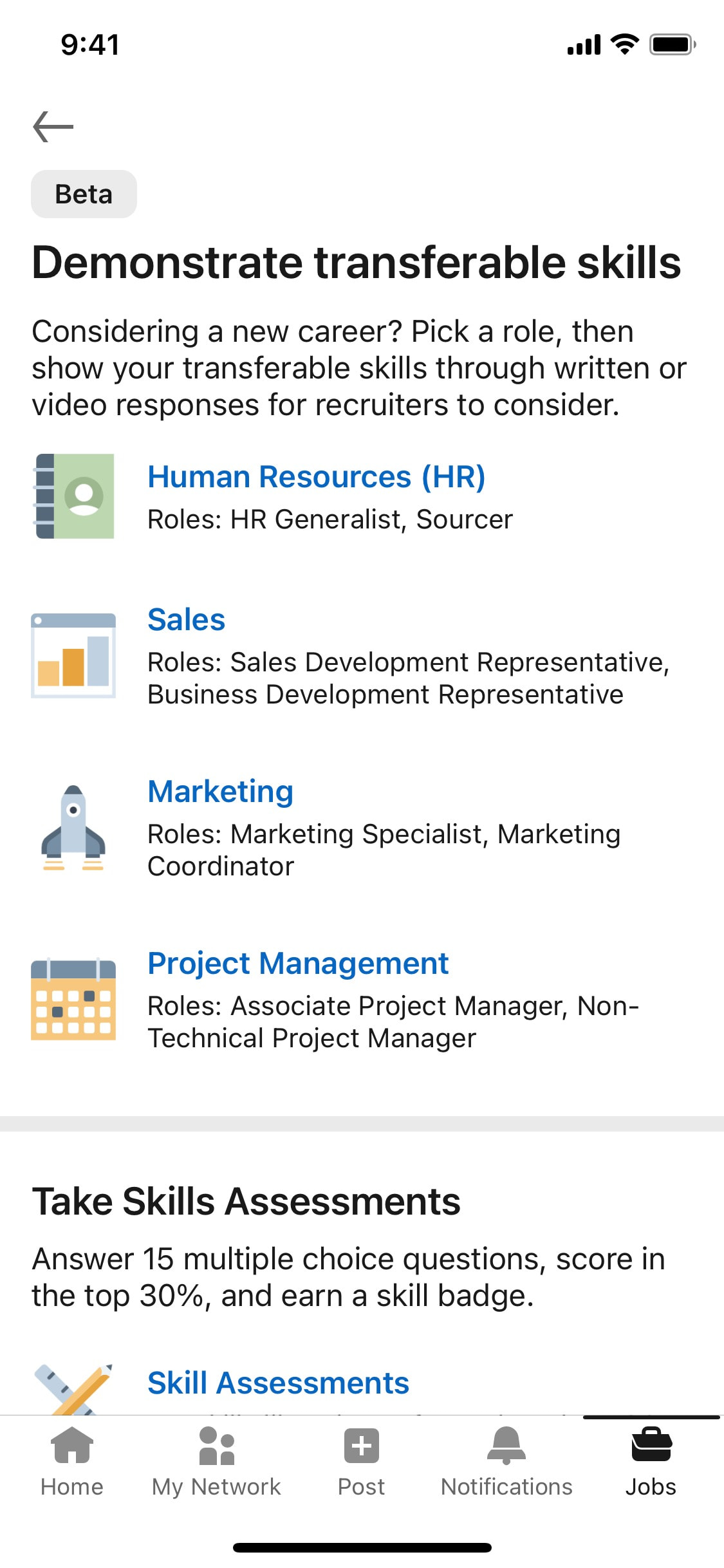 LinkedIn iOS screen 66