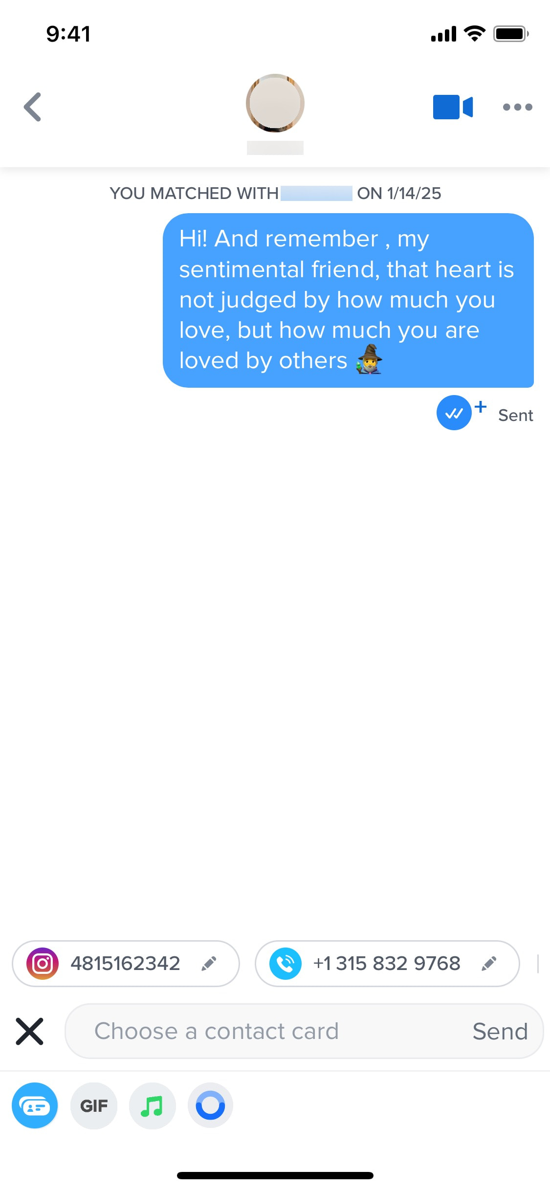 Tinder iOS screen 213
