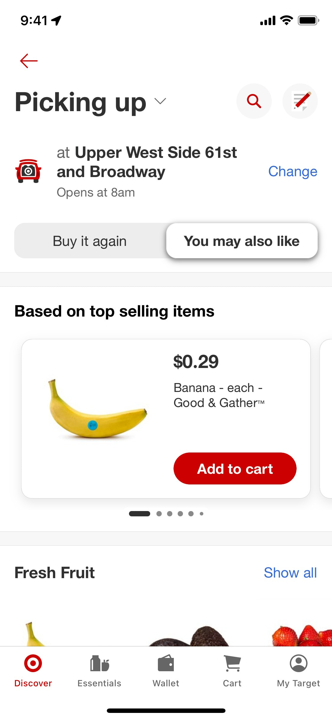 Target iOS screen 294
