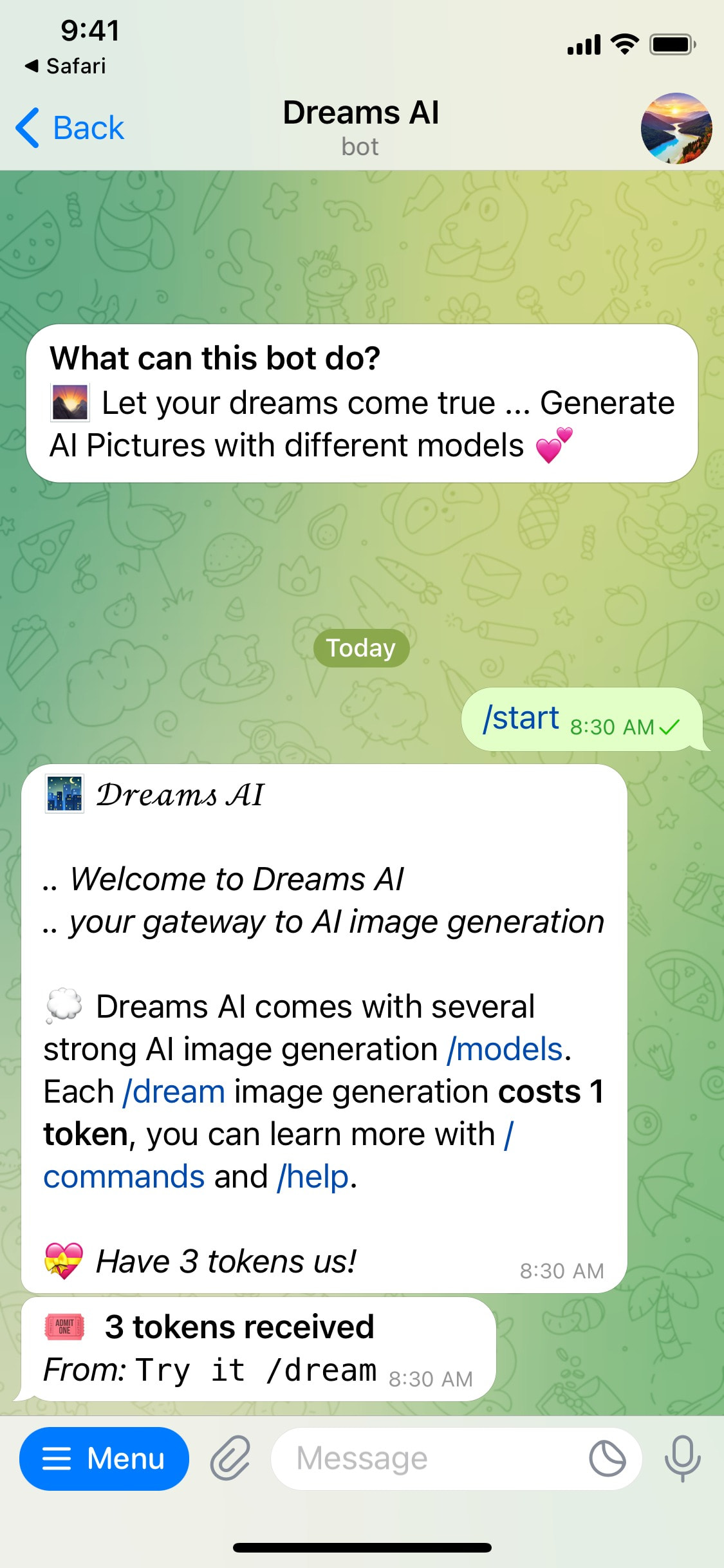 Telegram iOS screen 289