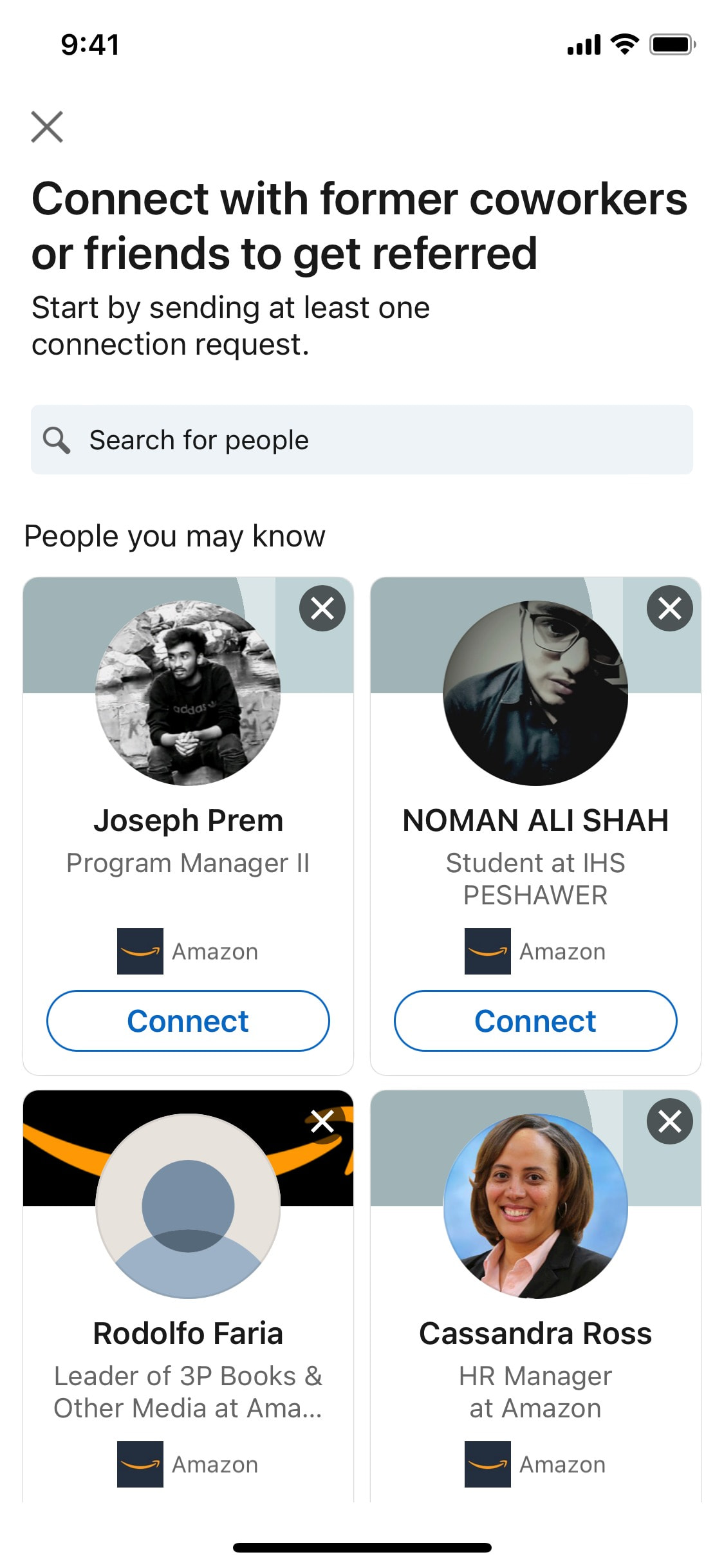 LinkedIn iOS screen 527