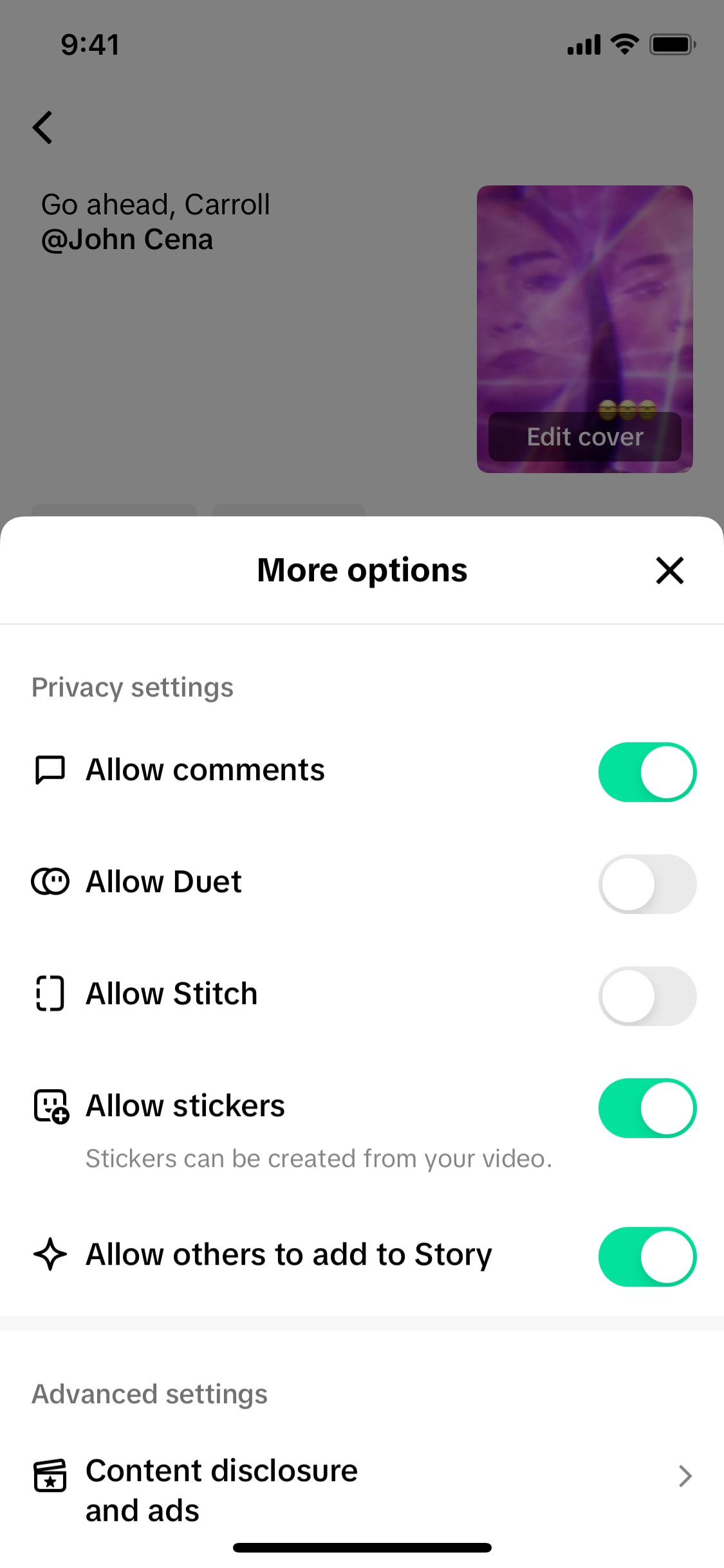 TikTok iOS screen 468