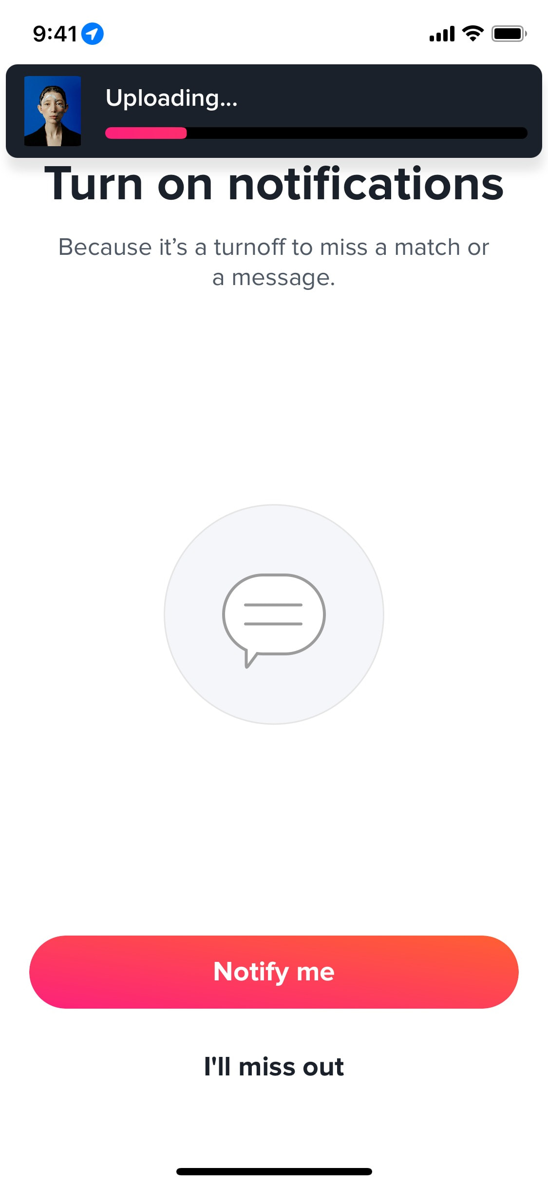 Tinder iOS screen 384