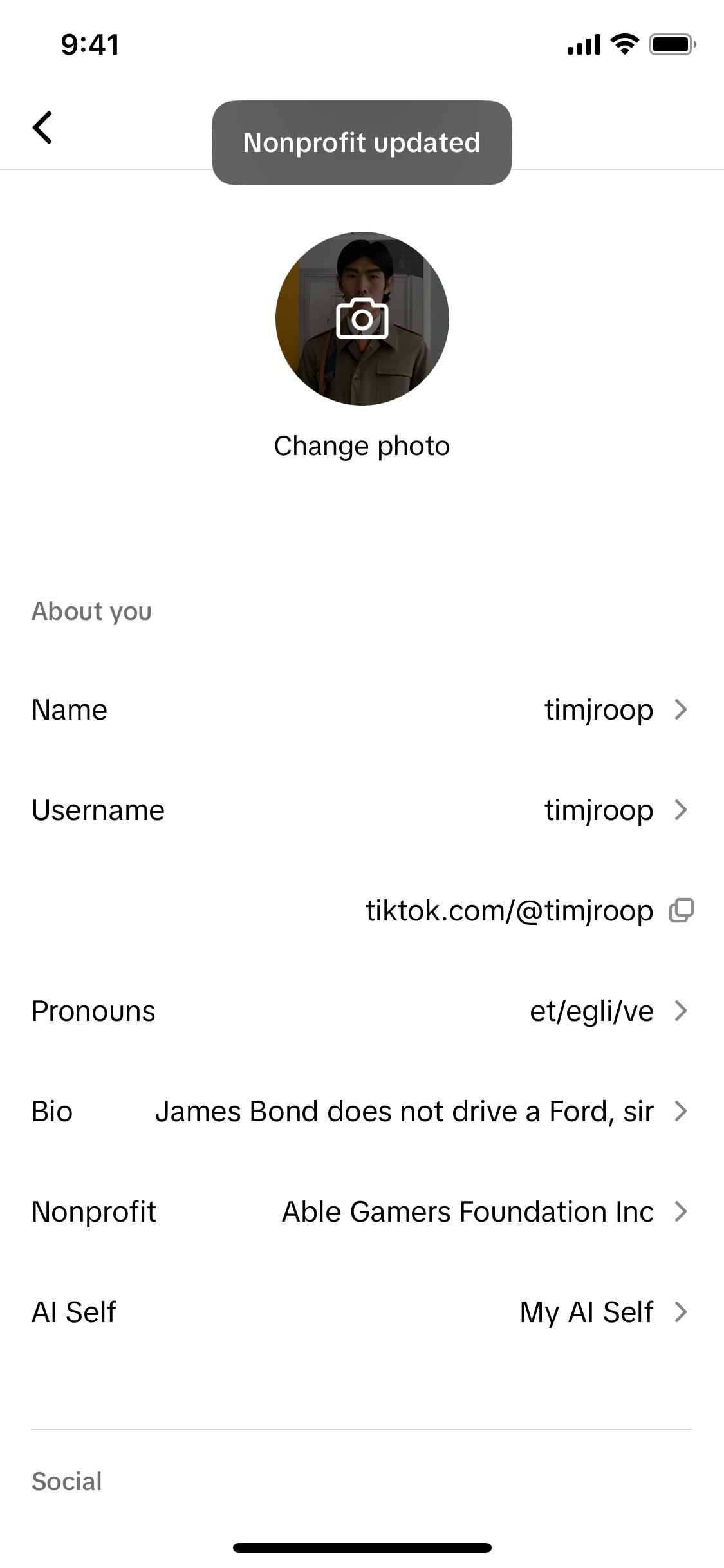 TikTok iOS screen 788