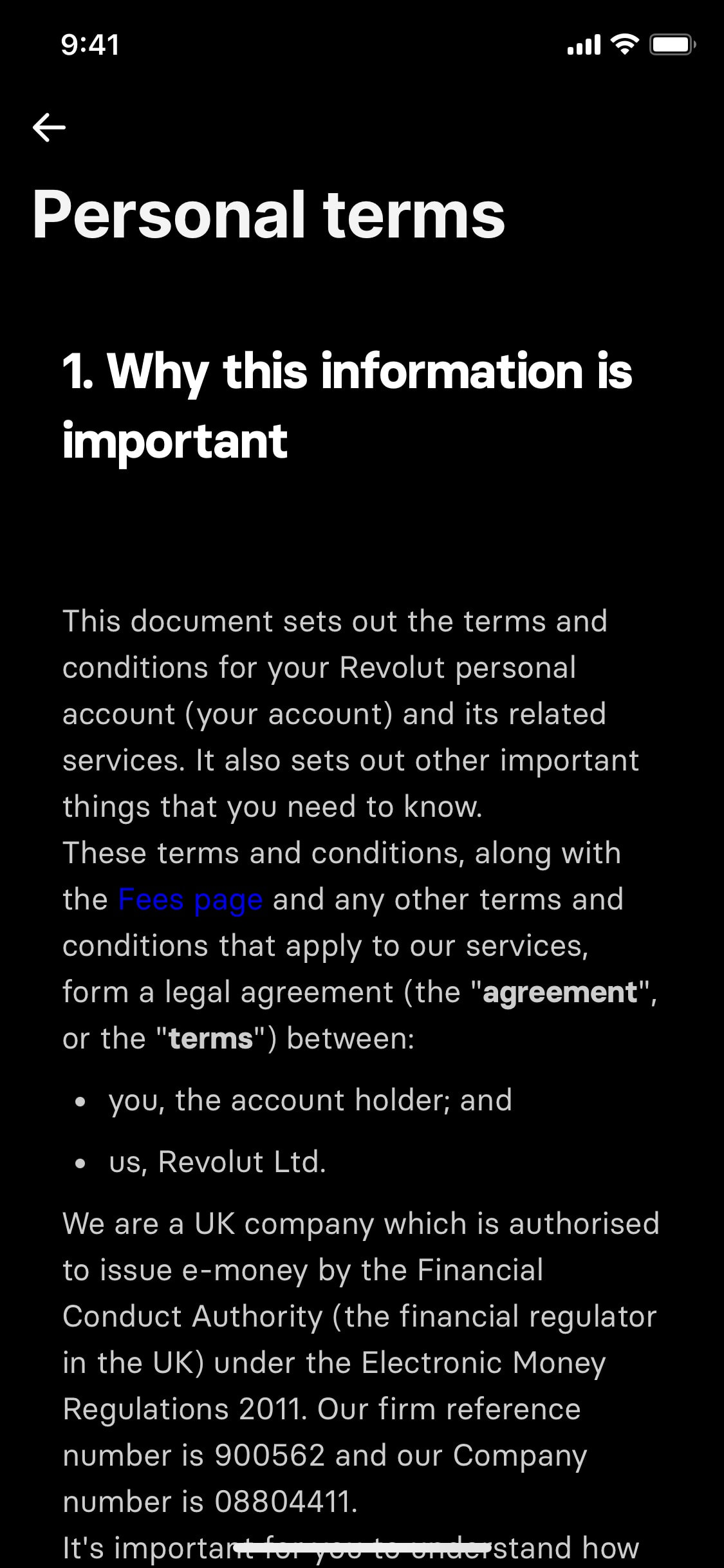 Revolut iOS screen 274