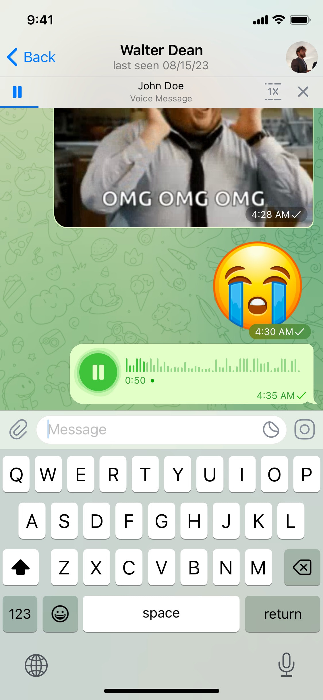 Telegram iOS screen 299