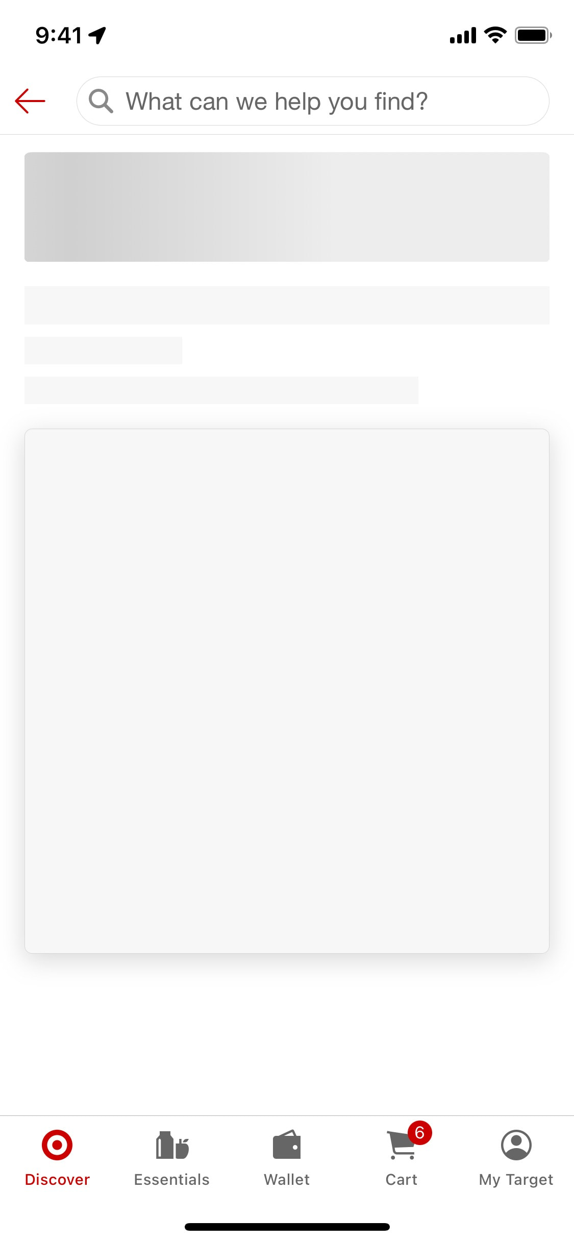 Target iOS screen 456