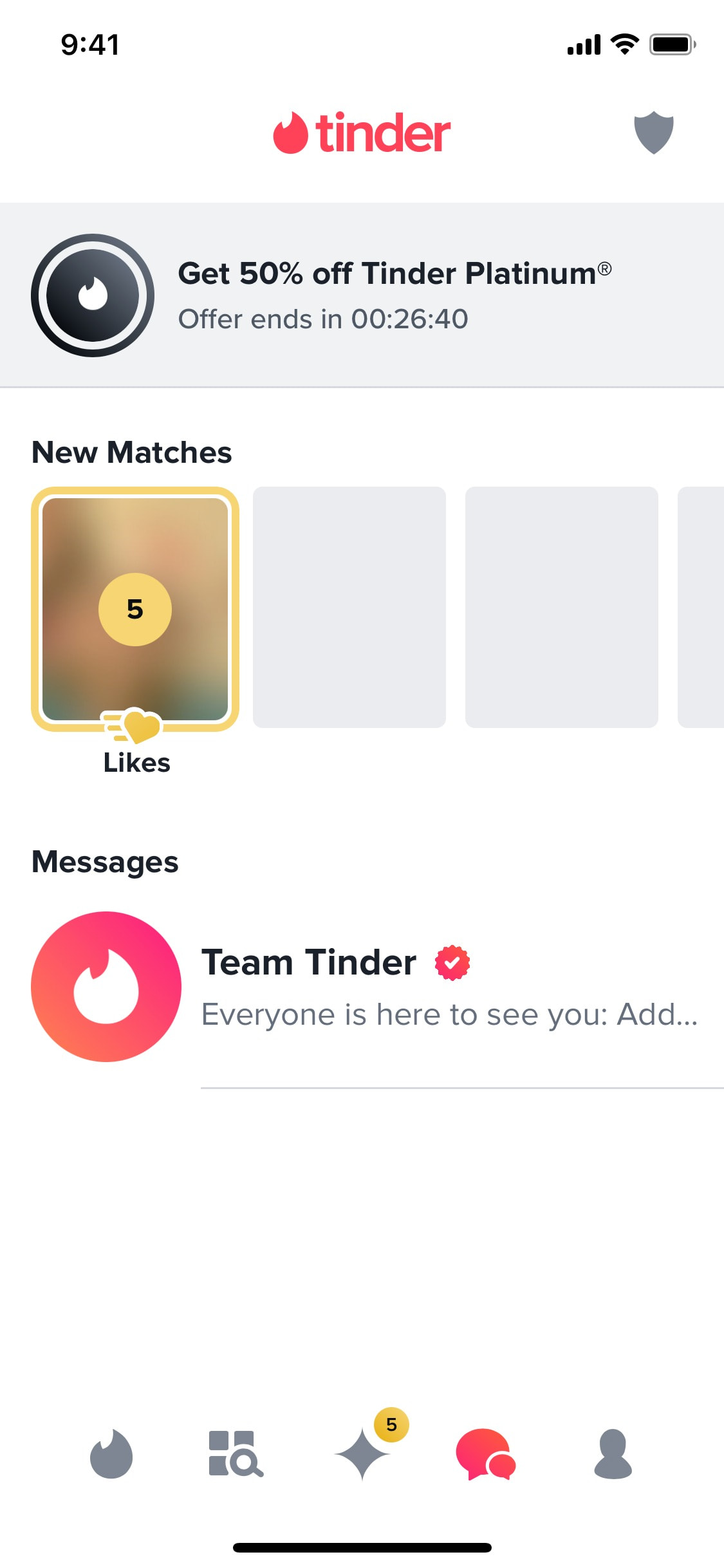 Tinder iOS screen 58