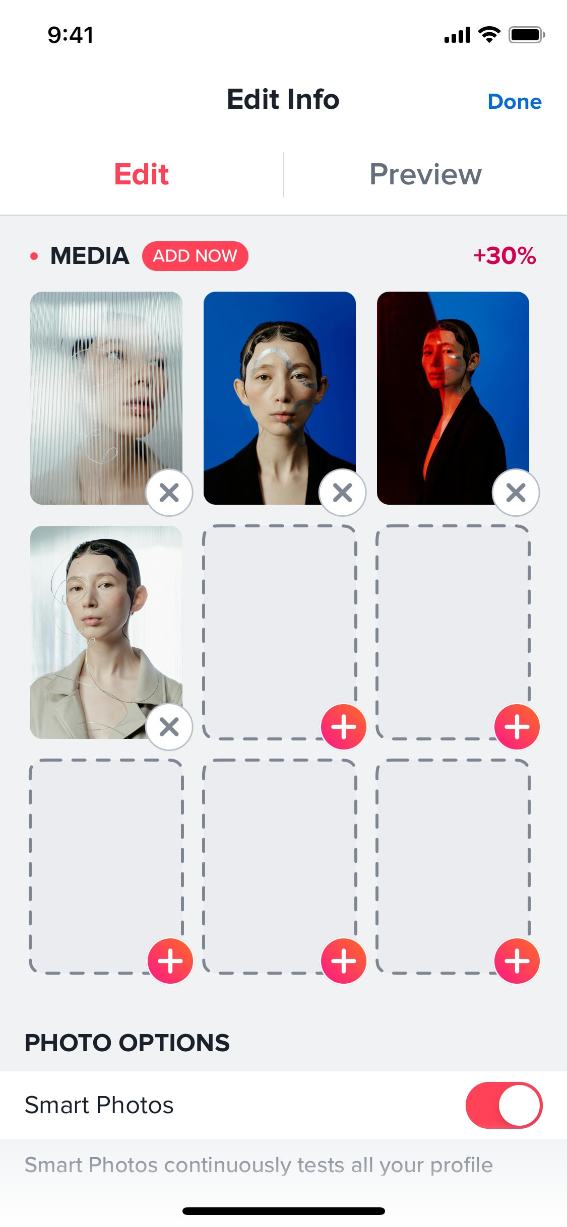 Tinder iOS screen 152